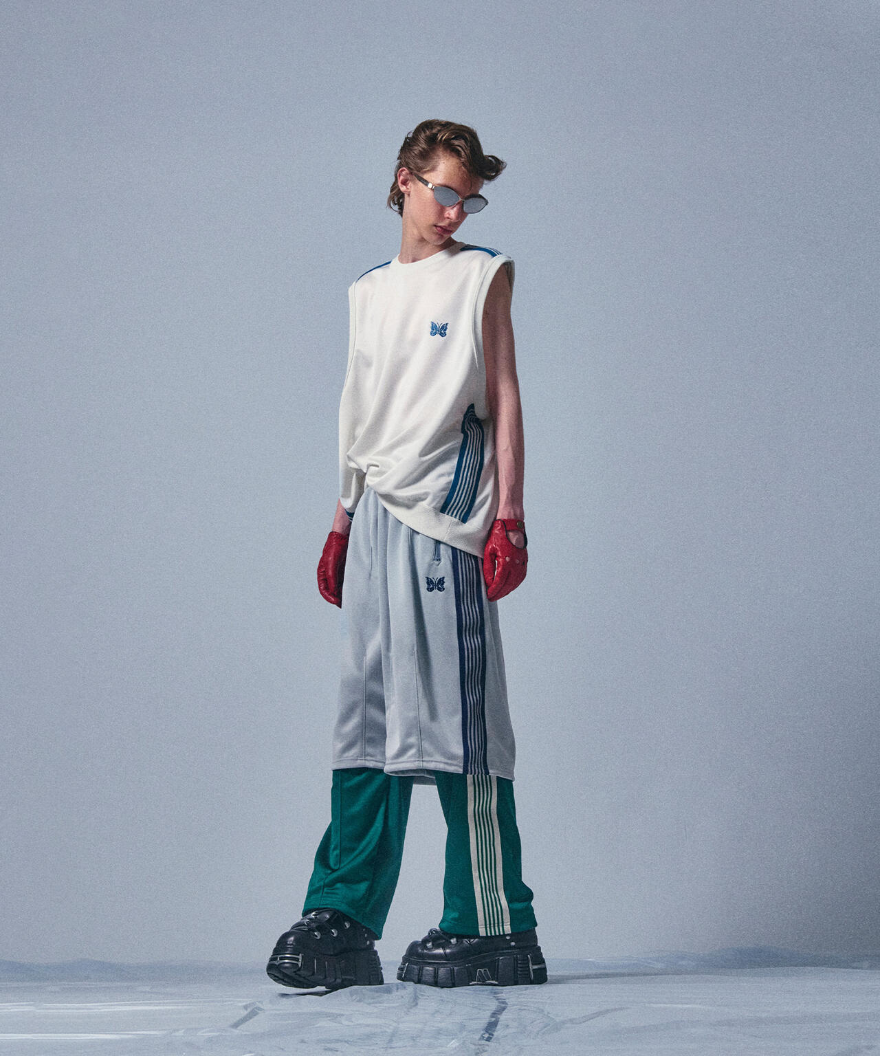 NEEDLES/ニードルズ/【LHP EXCLUSIVE】TRACK CREW NECK | L.H.P