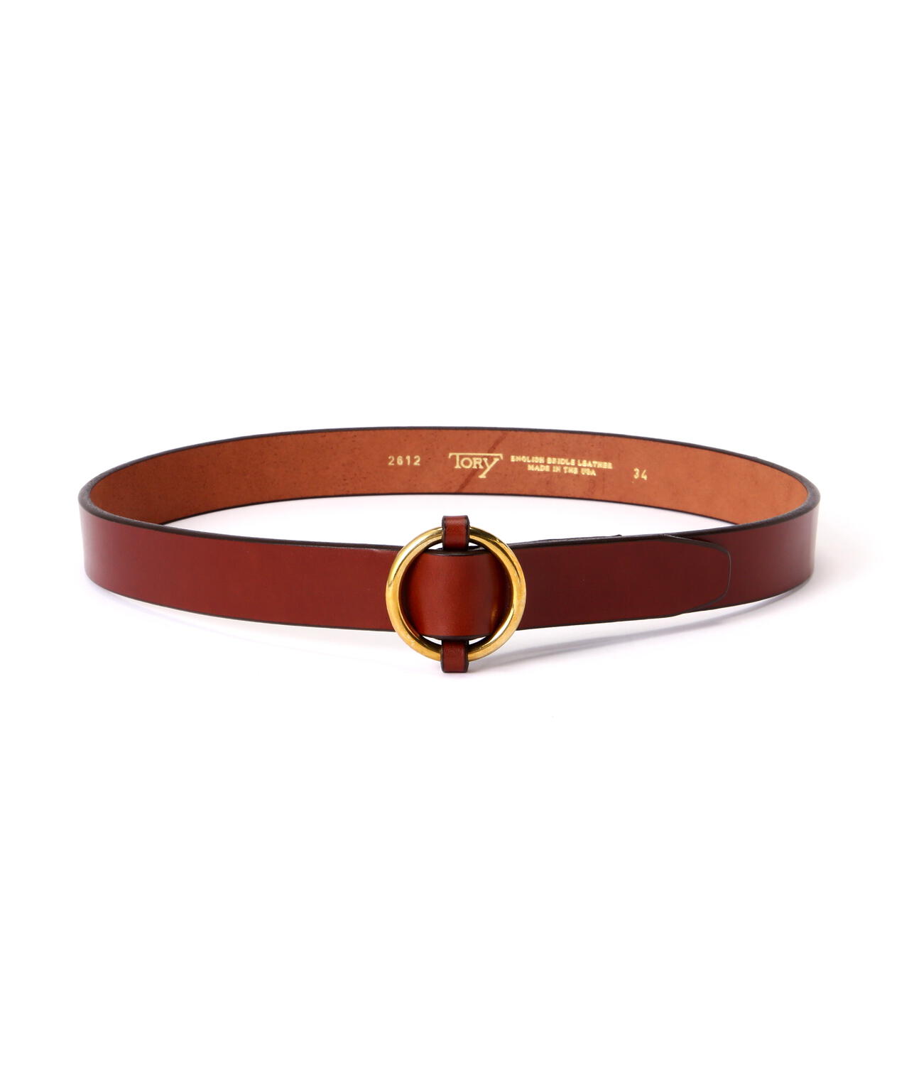 TORY LEATHER/トリーレザー】Strap Belts with Ring Buckle リング