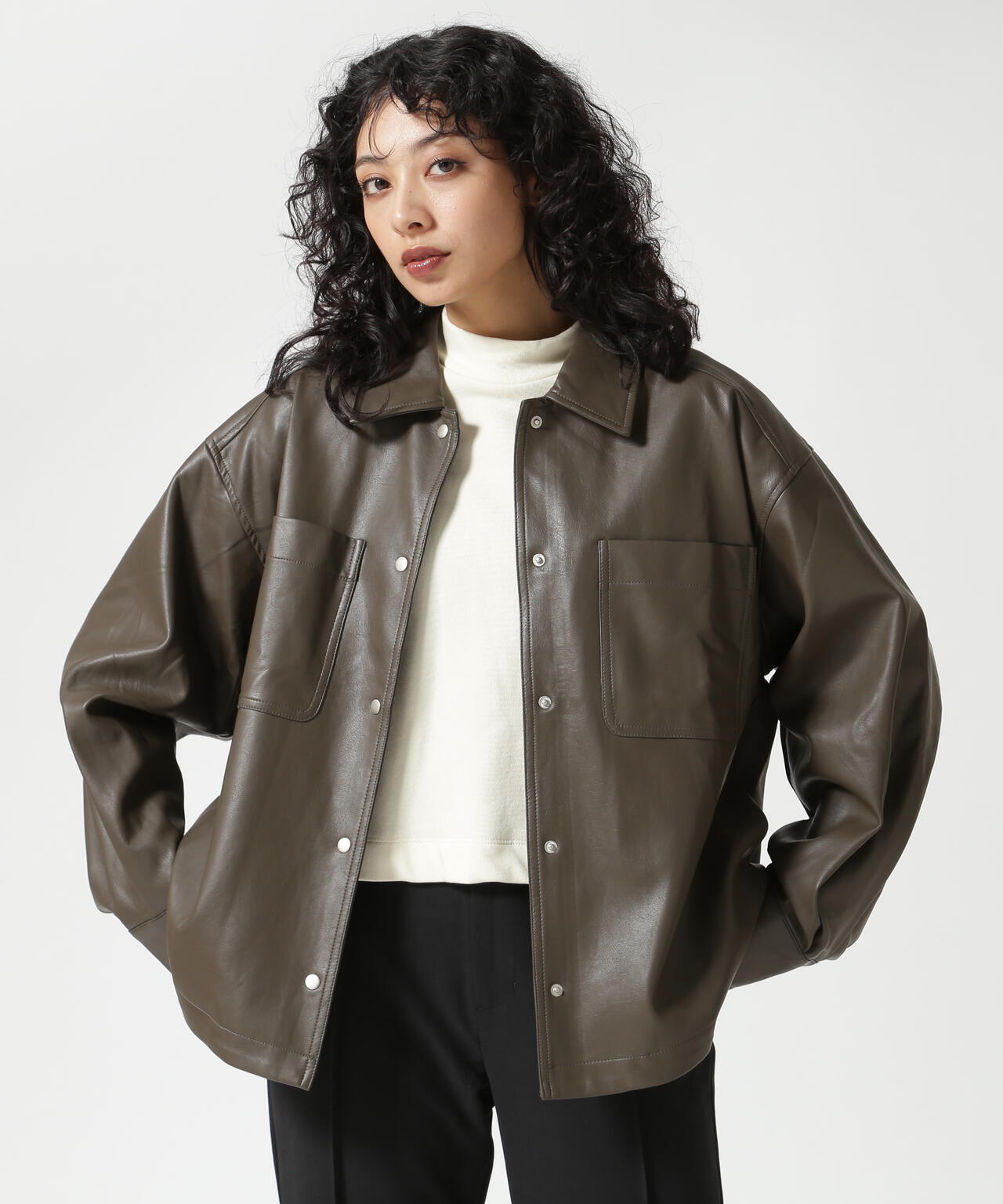 DROIT BELLO（ドロイトベロ）フェイクレザージャケット | B'2nd（ビー