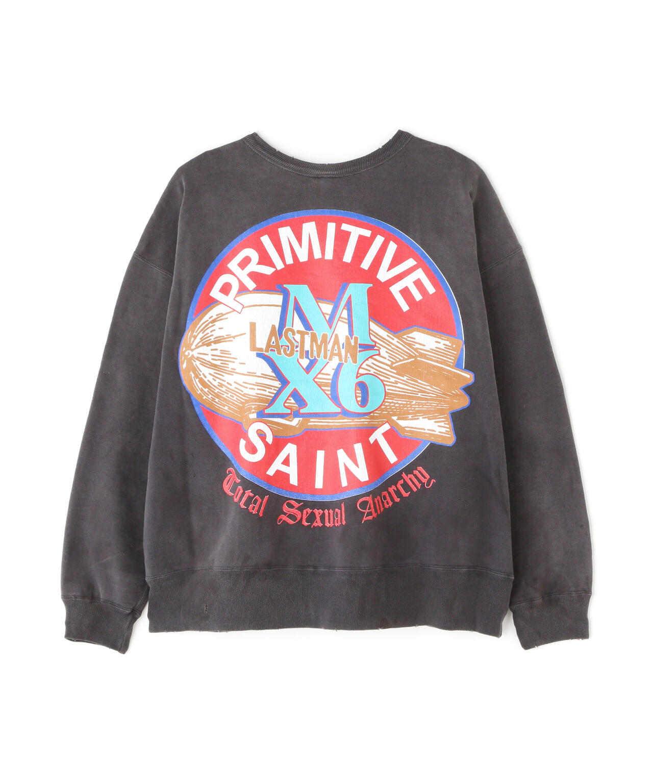 SAINT MICHAEL/セントマイケル/LM_CRW-N SWEAT / PRIMITIVE /BLK