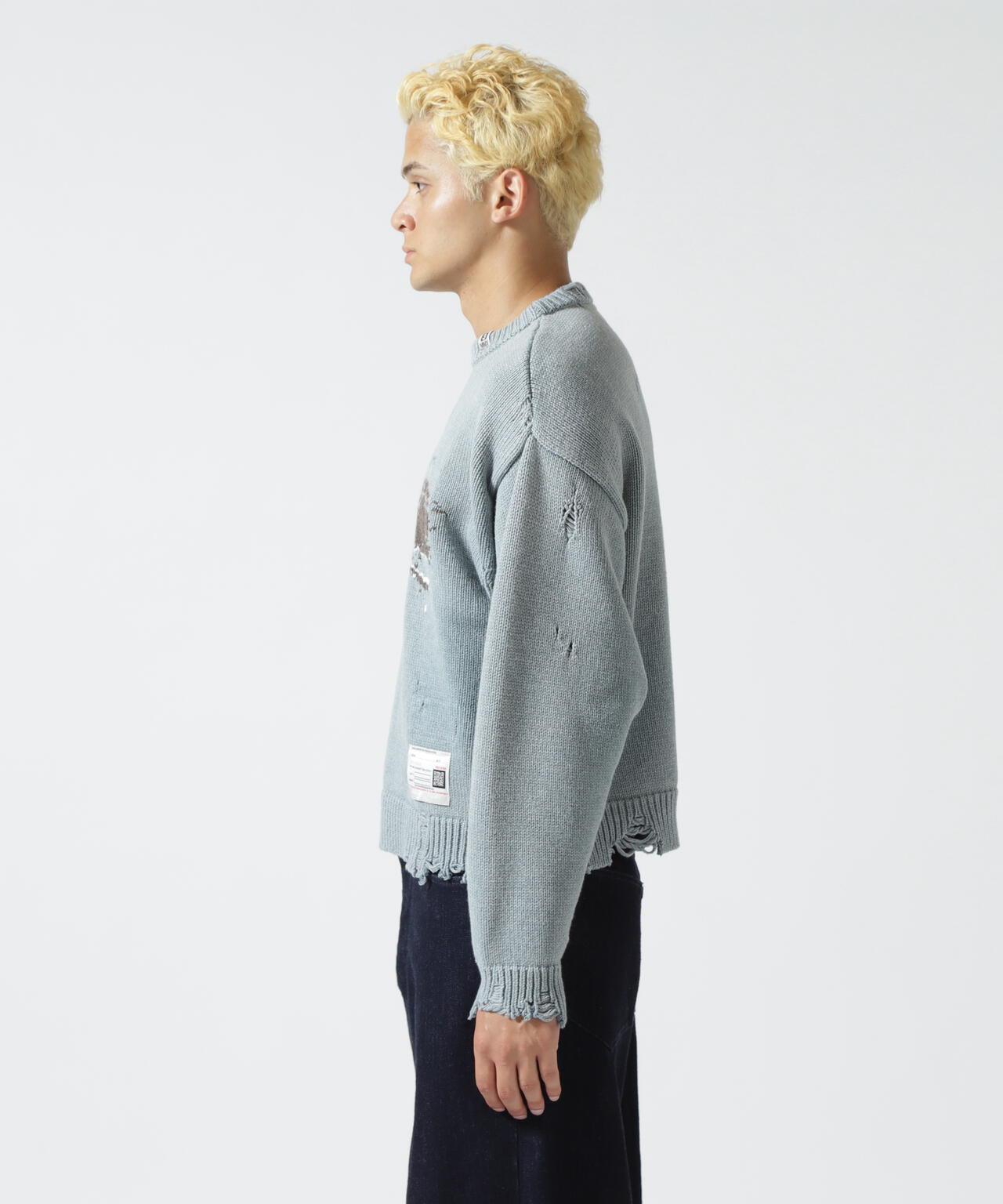 Maison MIHARAYASUHIRO/メゾン ミハラヤスヒロ/WHALE JACQUARD KNIT