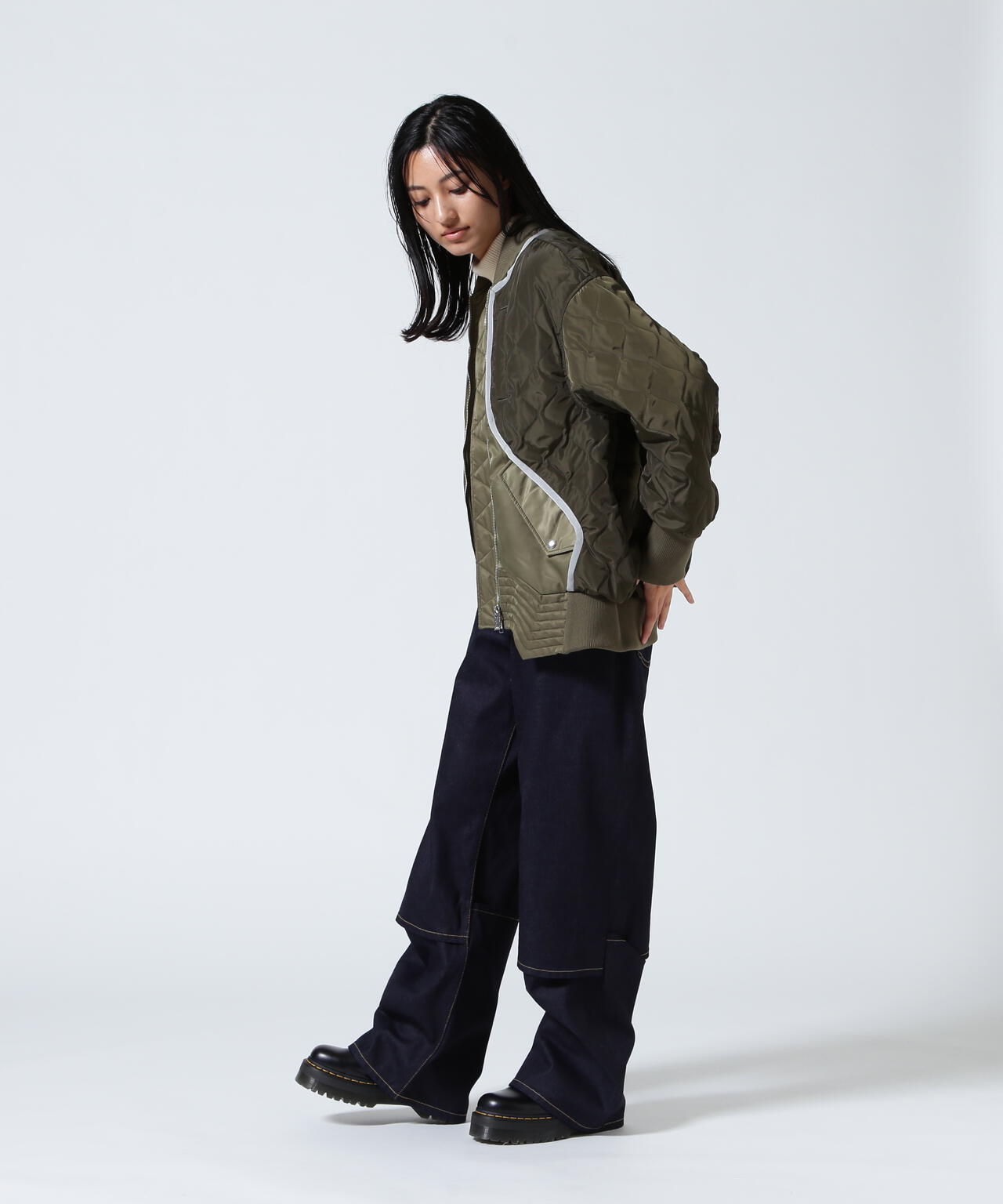 UN3D./アンスリード/QUILTING DOCKING MA-1/キルティングドッキングMA