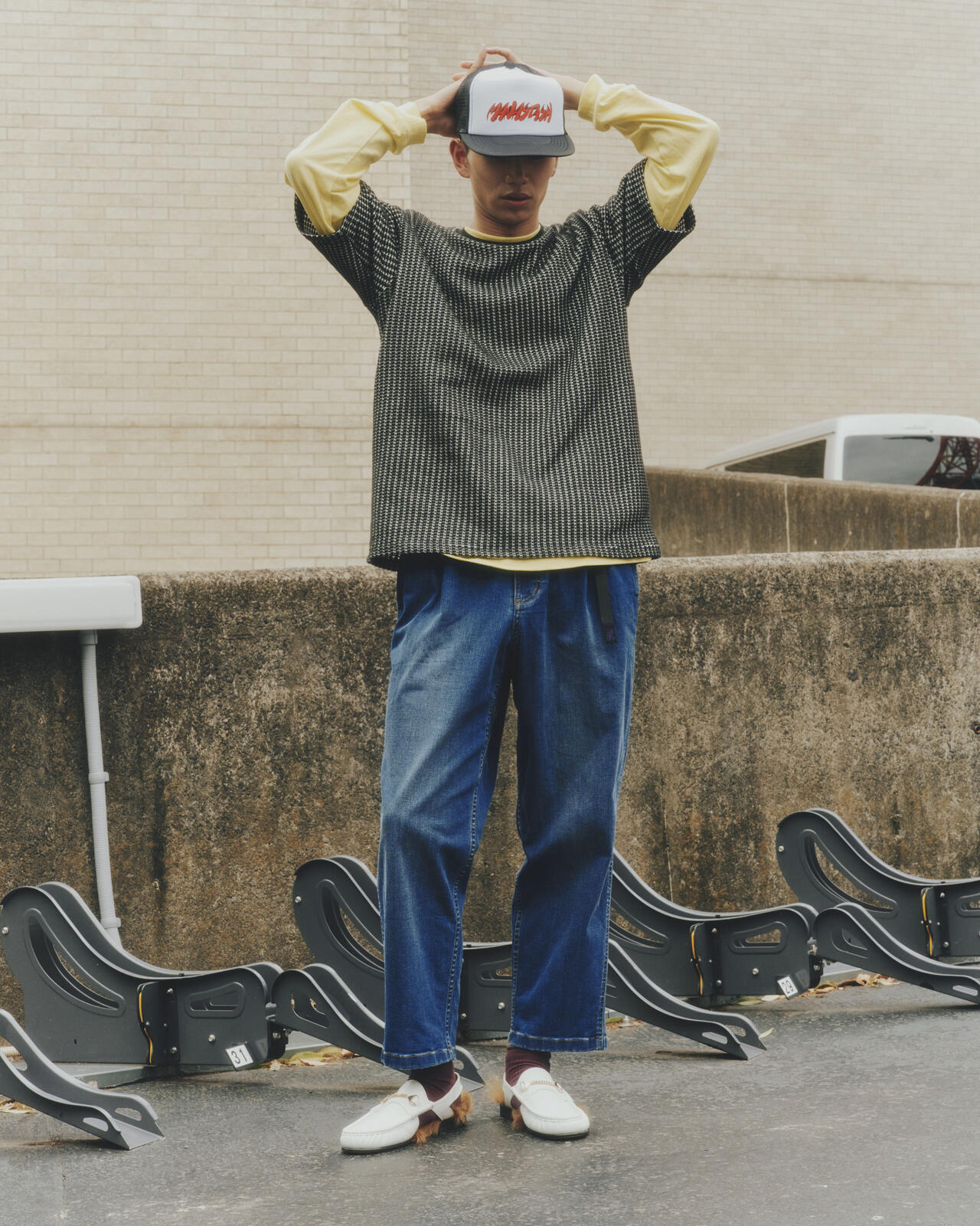 GRAMICCI×BEAVER/グラミチ×ビーバー 別注TUCK TAPERD DENIM PANT