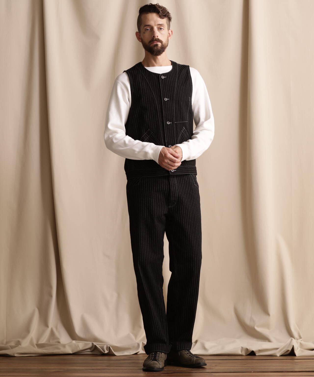 OLD HICKORY DENIM VEST/オールドヒッコリーデニムベスト | Schott