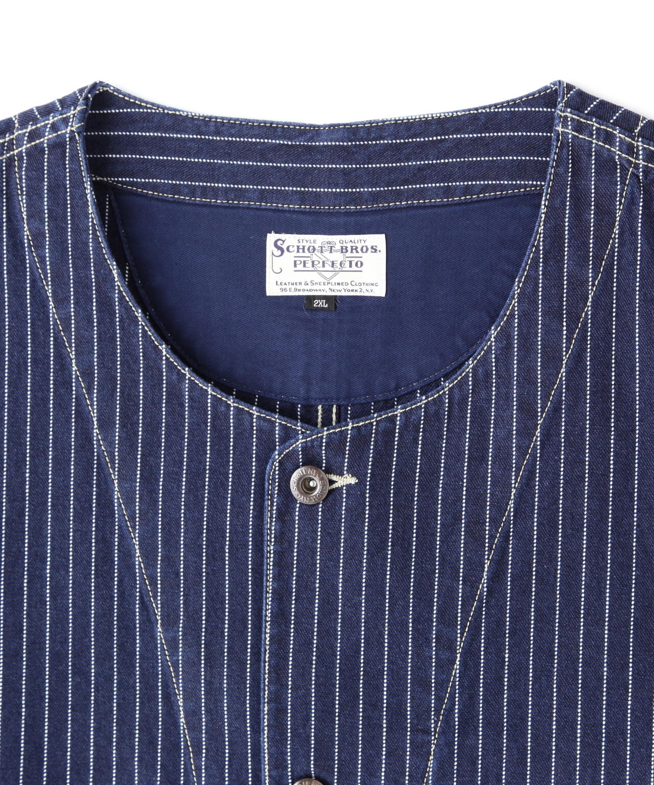 OLD HICKORY DENIM VEST/オールドヒッコリーデニムベスト | Schott