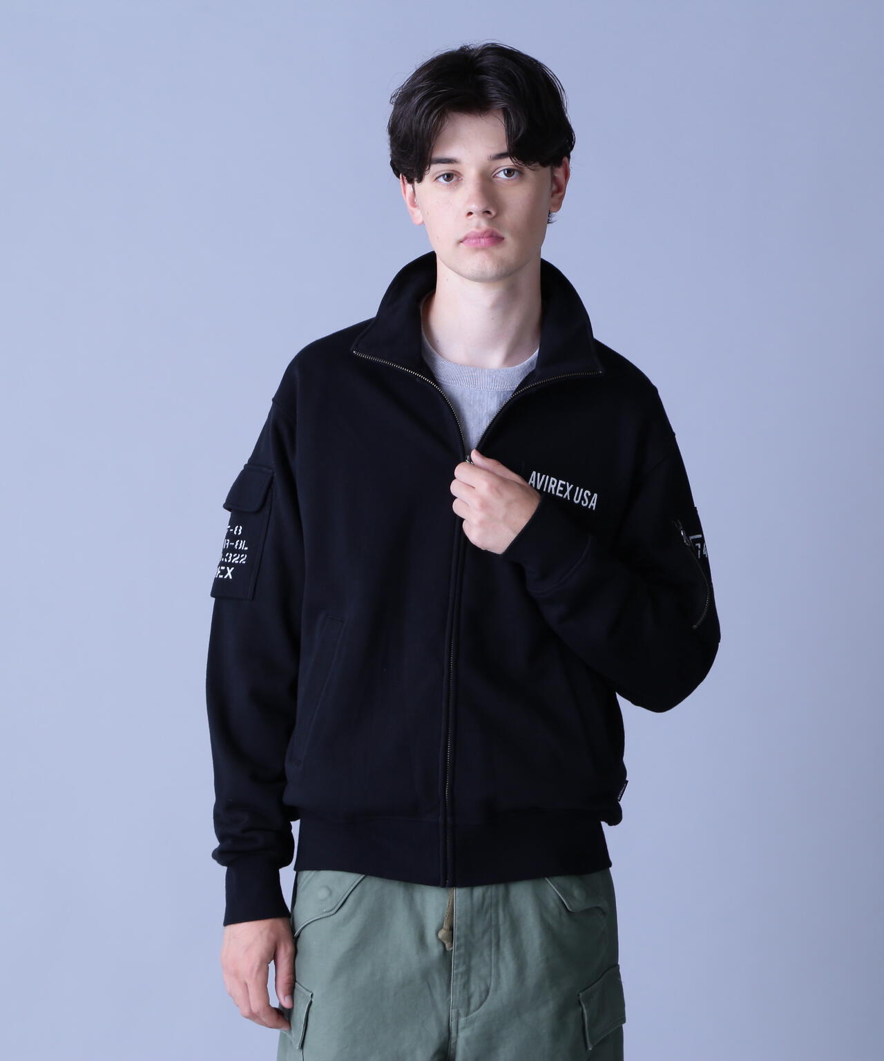 FATIGUE STAND ZIPUP SWEAT / ファティーグ ジップアップ スウェット