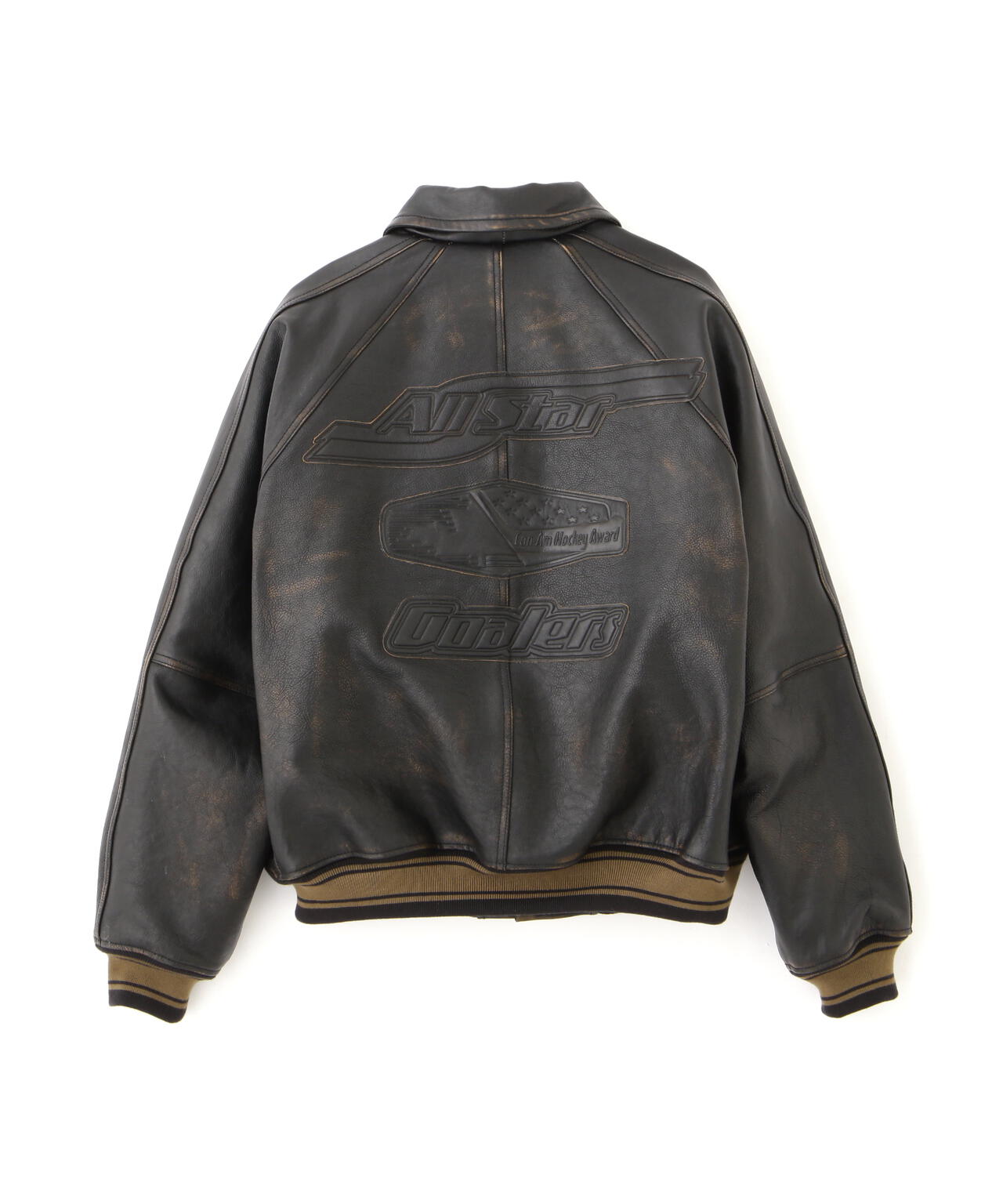 VARISTY LEATHER ”GOALERS” VINTAGE BLACK | AVIREX（アヴィレックス