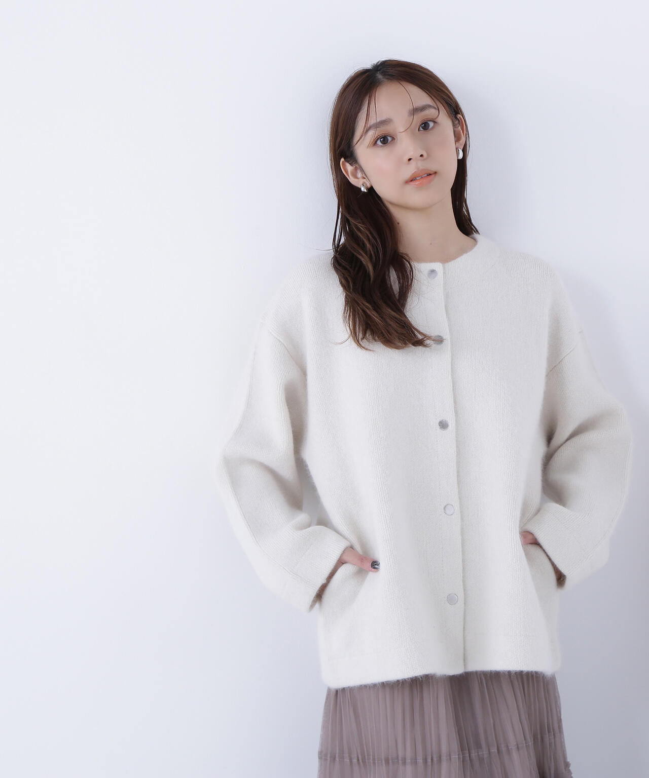 FOX接結コーディガン | NATURAL BEAUTY BASIC（ナチュラルビューティー