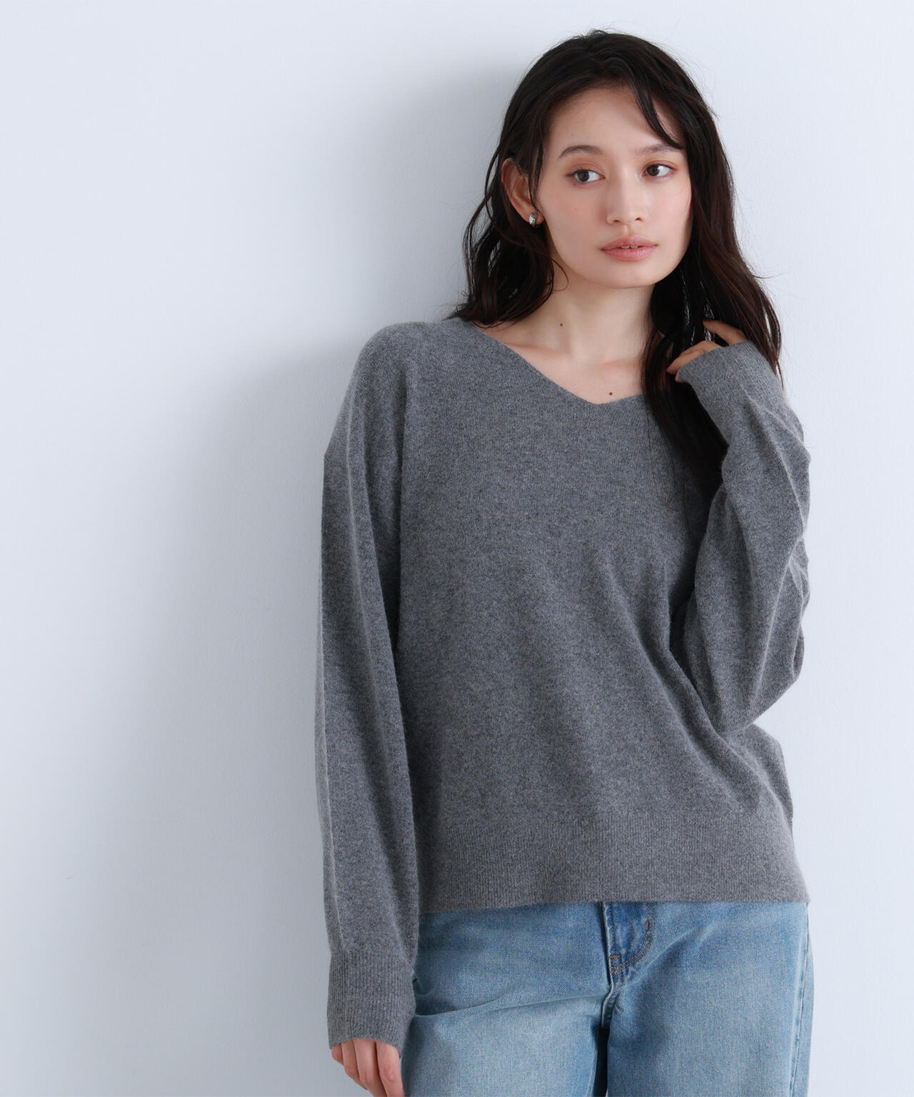 FOX混ジェントリーシリーズ Vネックニット | NATURAL BEAUTY BASIC