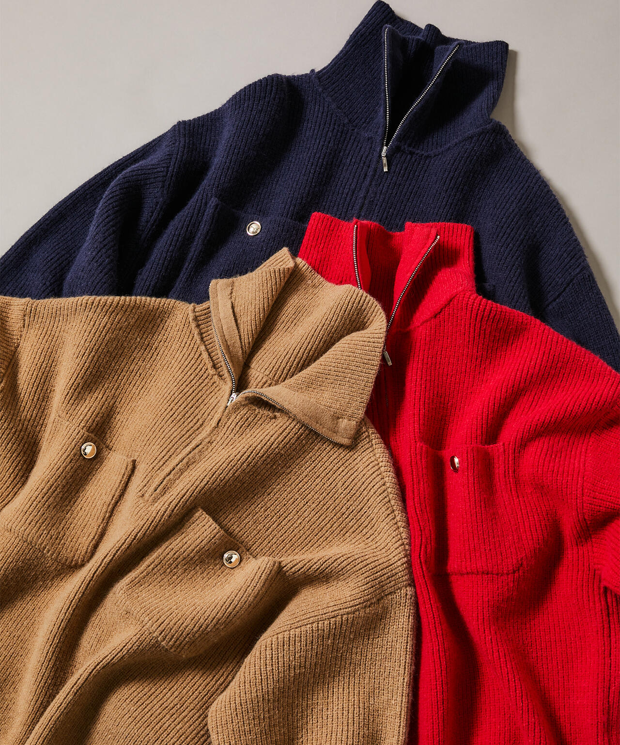 ハーフジップオーバーニット | N. Natural Beauty Basic*（エヌ