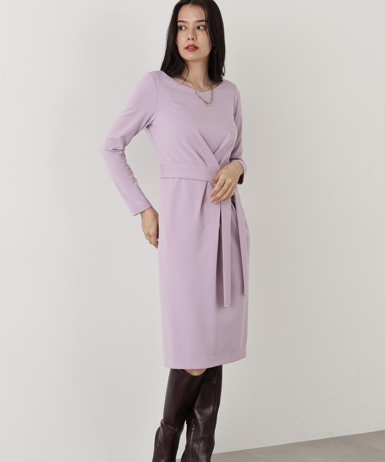 WEB/店舗限定カラー］クロスタックジャージワンピース | PINKY&DIANNE