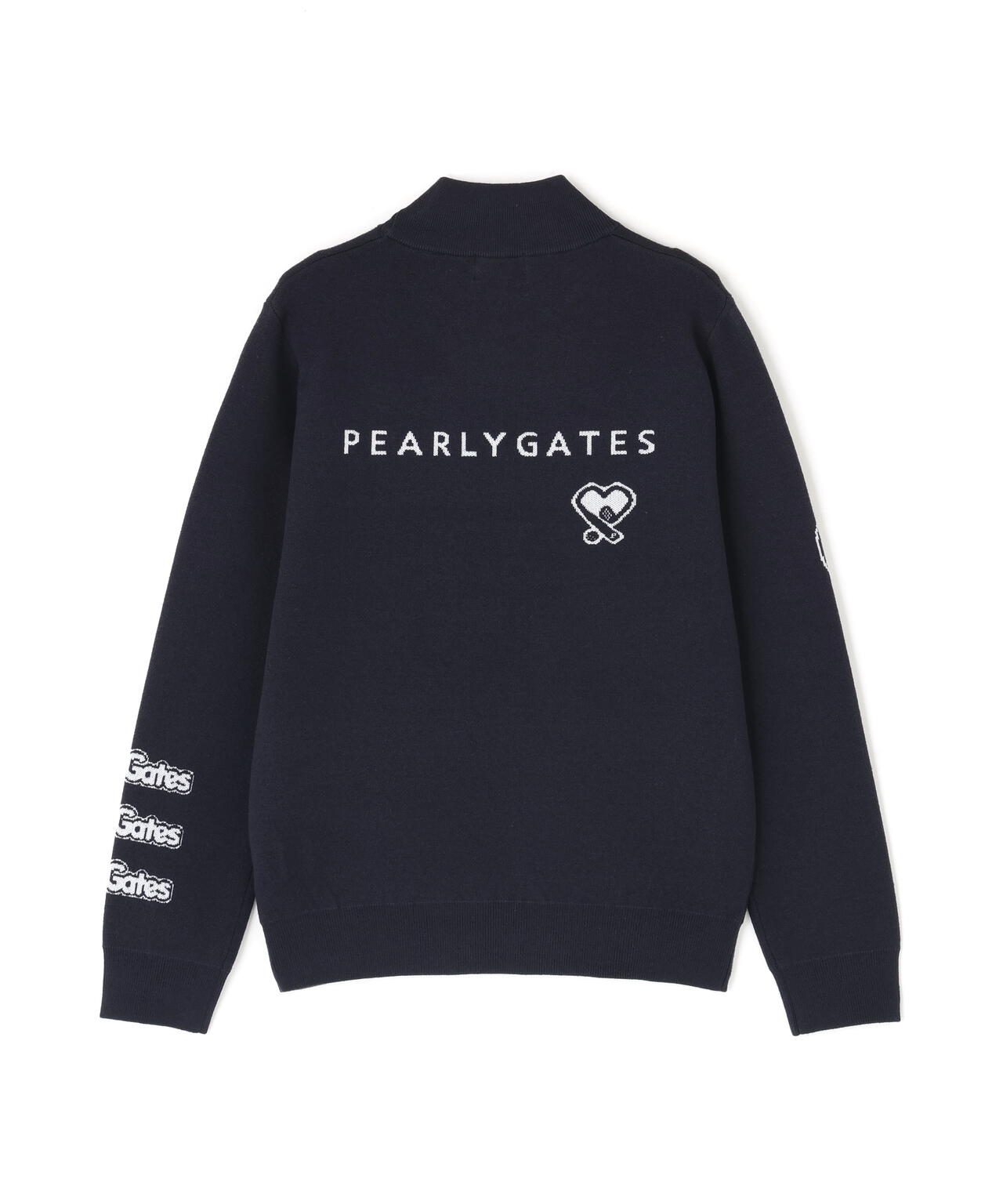 14GダブルJQ×ワッペン風ハイネックニットプルオーバー | PEARLY GATES