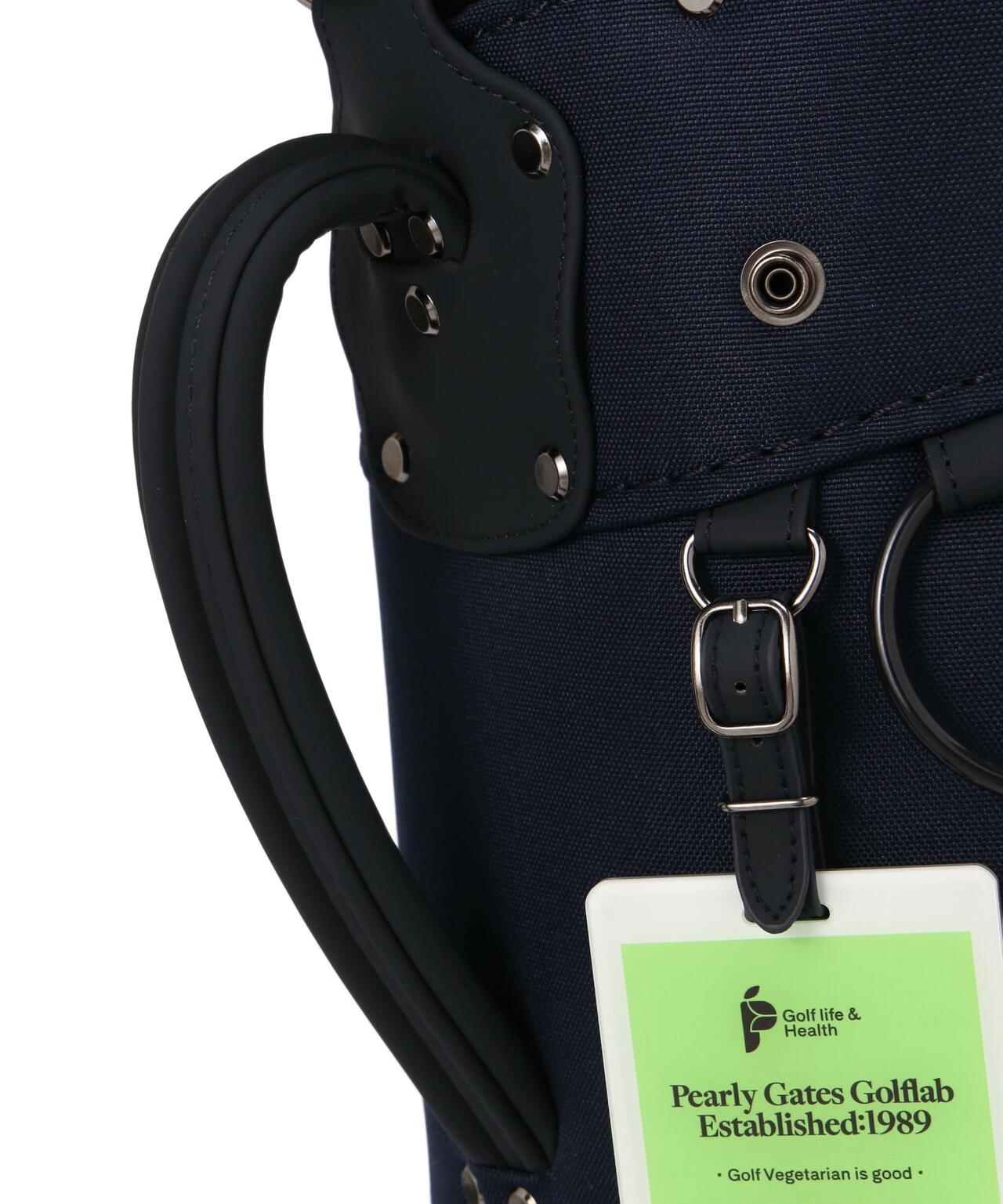 キャスター付きボーダー柄キャディバッグ (46インチ対応)(9型) (UNISEX