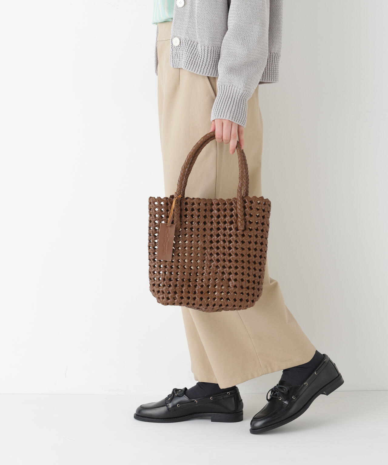 BAGMATI》レザーメッシュバッグ | human woman（ヒューマン