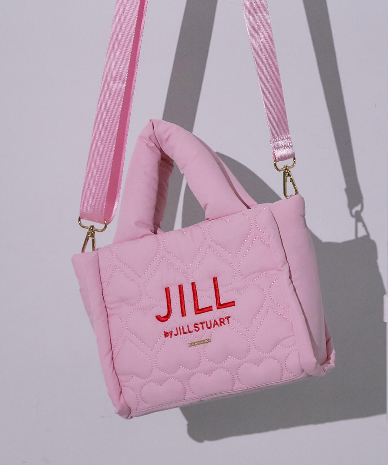 ハートパフトート WEB限定カラー:ピンクレッド | JILL by JILL STUART
