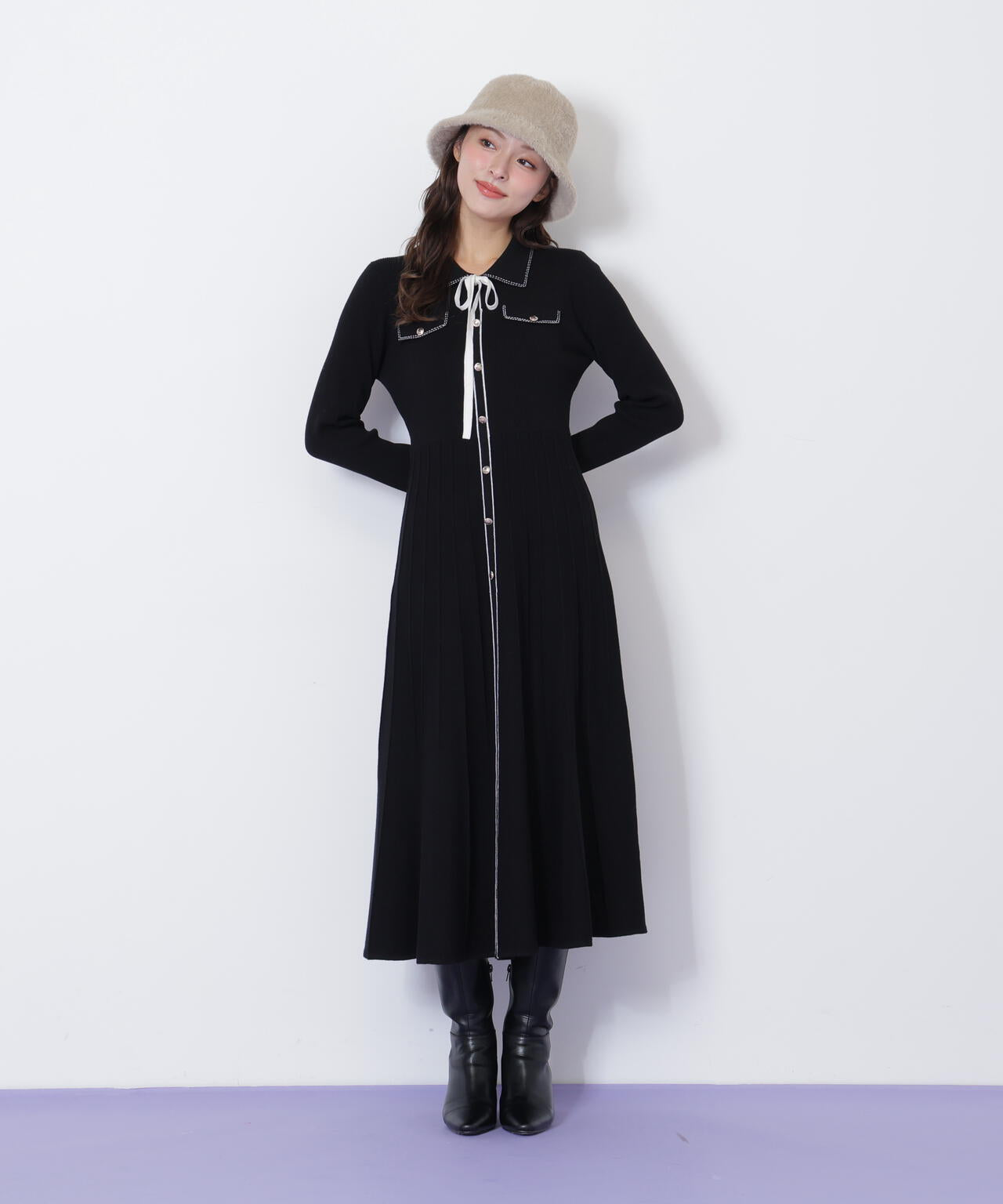 ステッチカラーニットワンピース | JILL by JILL STUART（ジル バイ