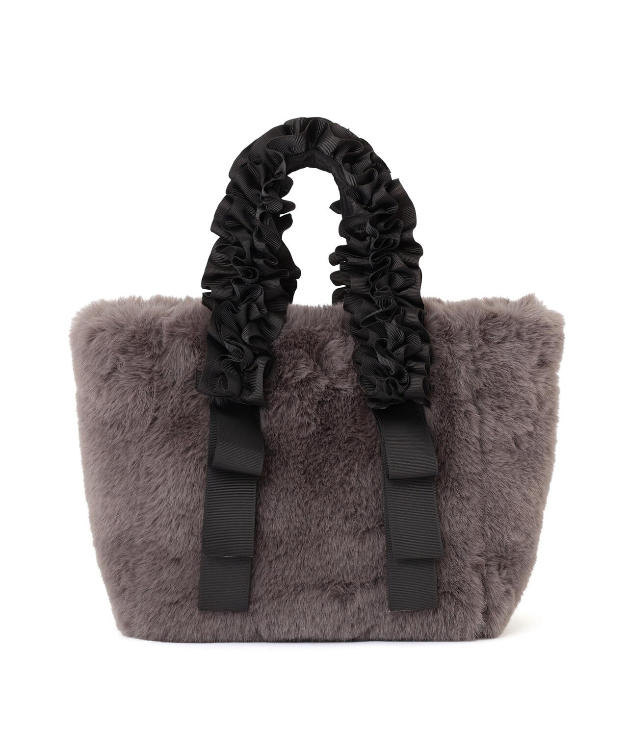 フリルハンドルフェイクファートートバッグ | PROPORTION BODY