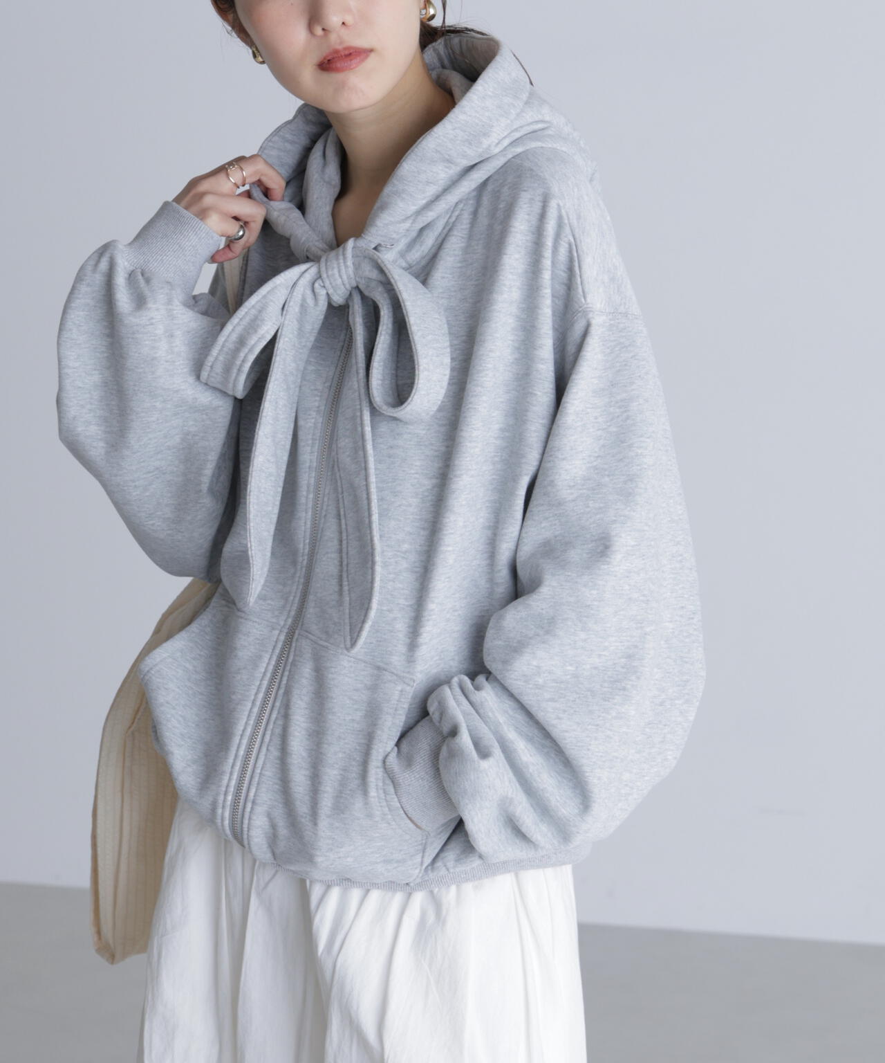 起毛ビッグリボンジップパーカー | FREE'S MART（フリーズマート