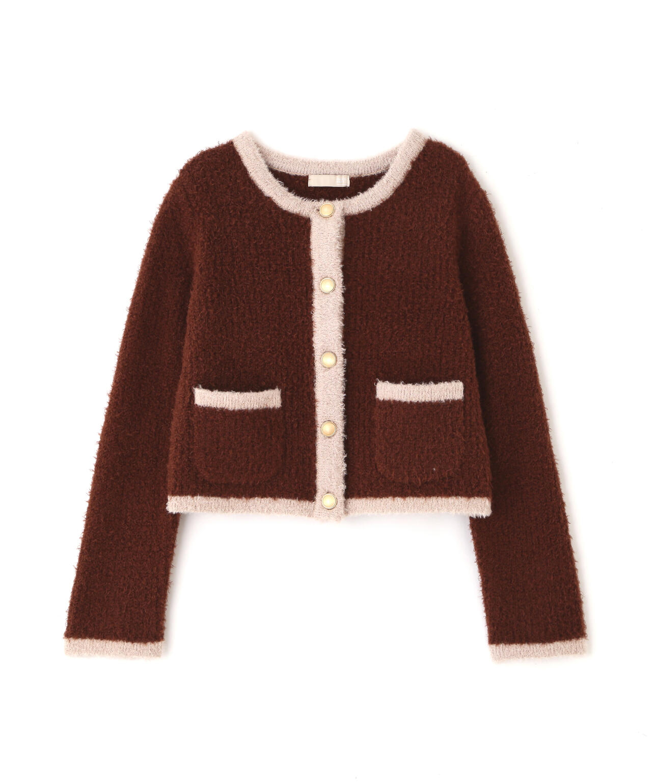 金ボタンバイカラーニットカーディガン | FREE'S MART（フリーズマート