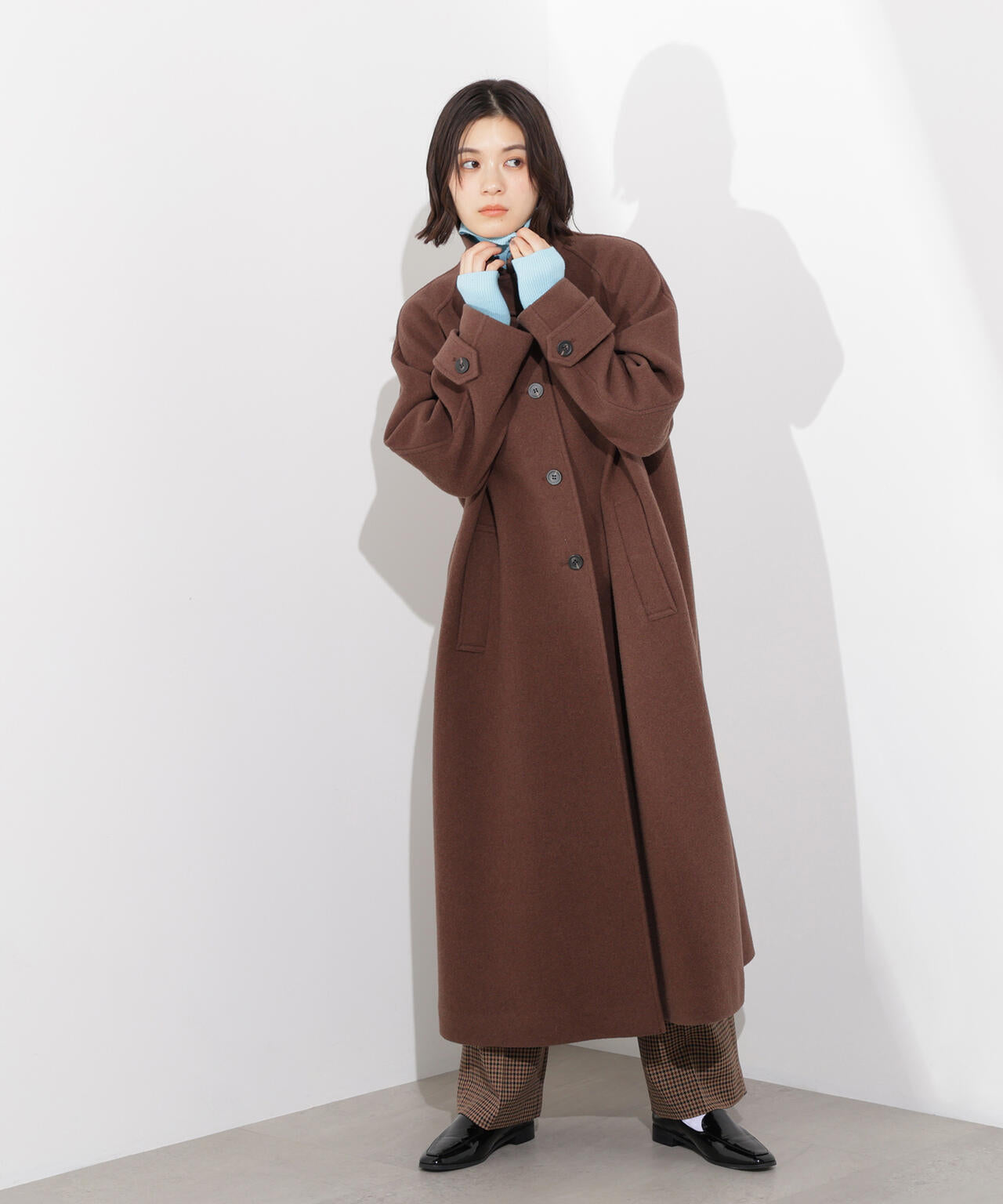 岸本セシルさん着用】ステンカラーロングコート | N. Natural Beauty