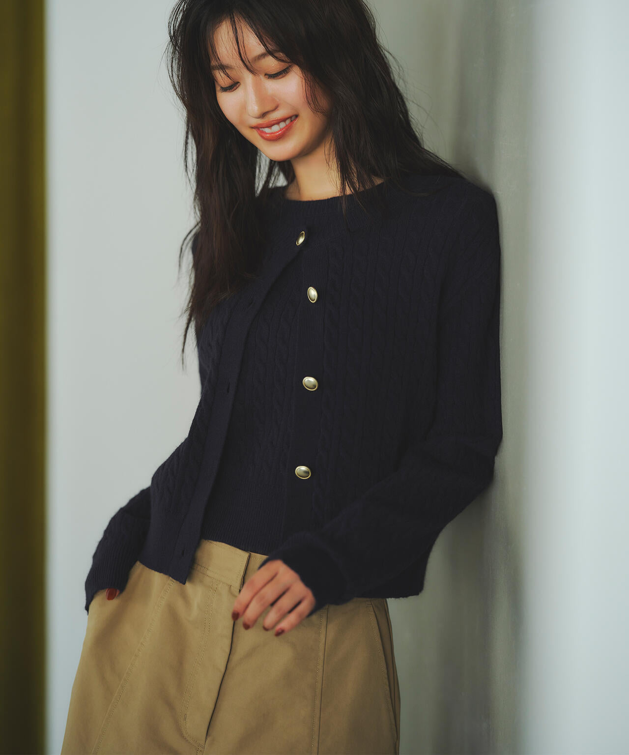 小室安未さん着用】メタルボタンケーブルアンサンブル | N. Natural