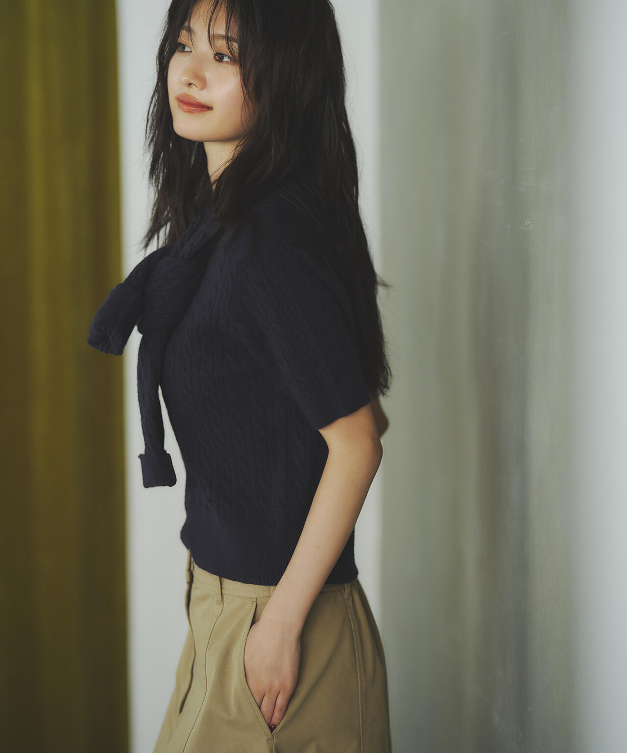 小室安未さん着用】メタルボタンケーブルアンサンブル | N. Natural