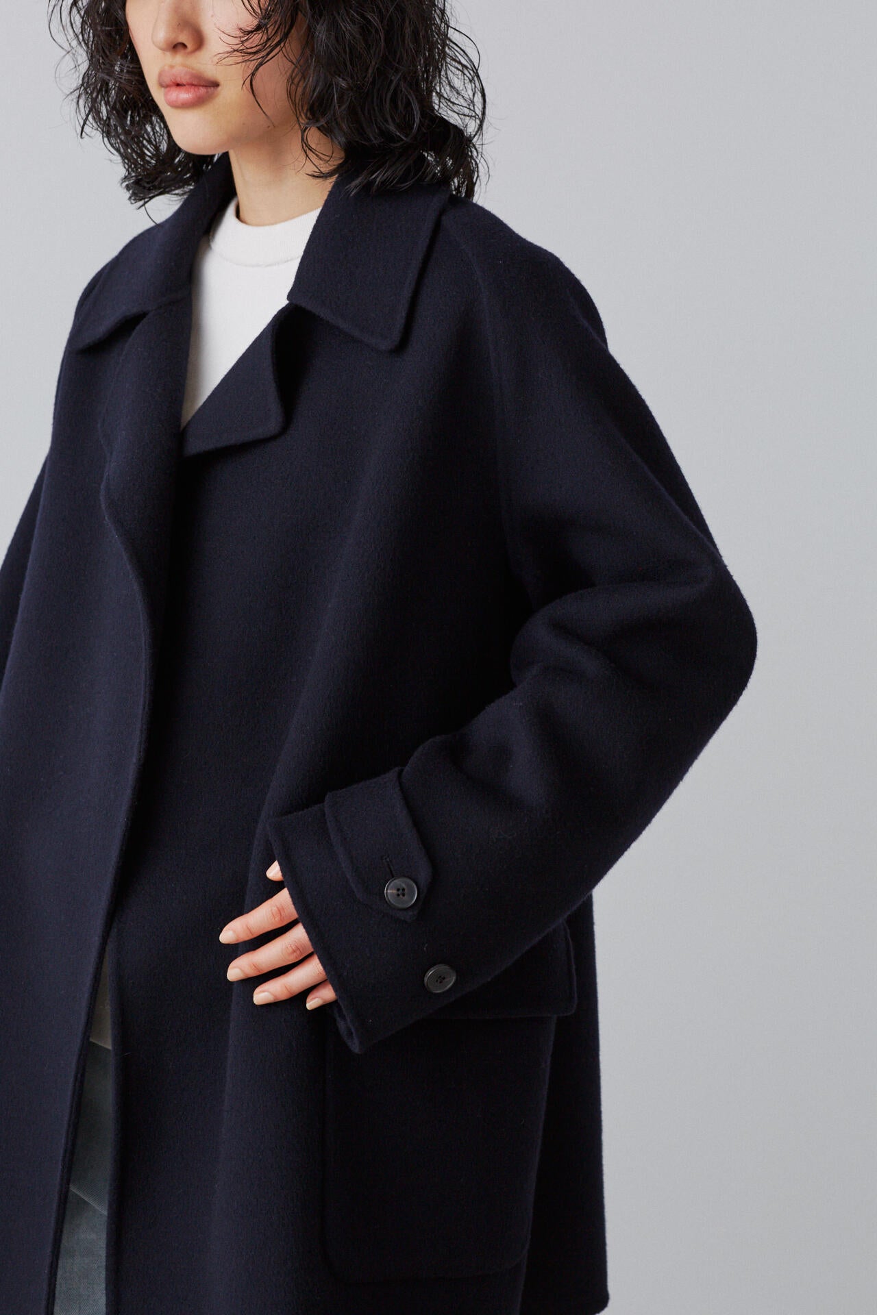 YLEVE / LAMBSWOOL DOUBLE CLOTH BEAVER SHORT CO | YLÈVE（イレーヴ