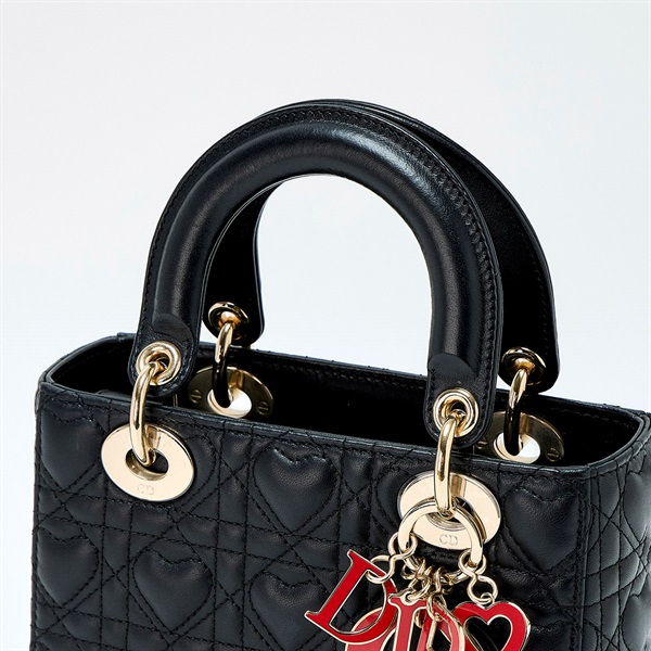 Christian Dior レディディオール スモール ハンドバッグ ブラック