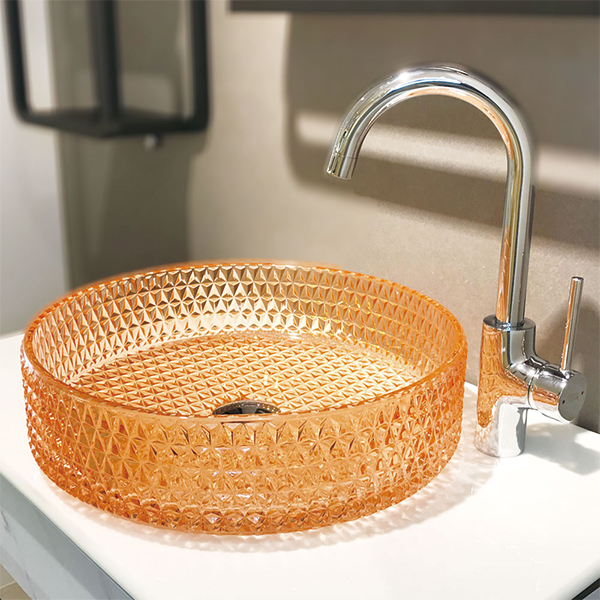 洗面ボウル クリアガラス S-B004｜おしゃれな洗面ボウル(洗面器)通販