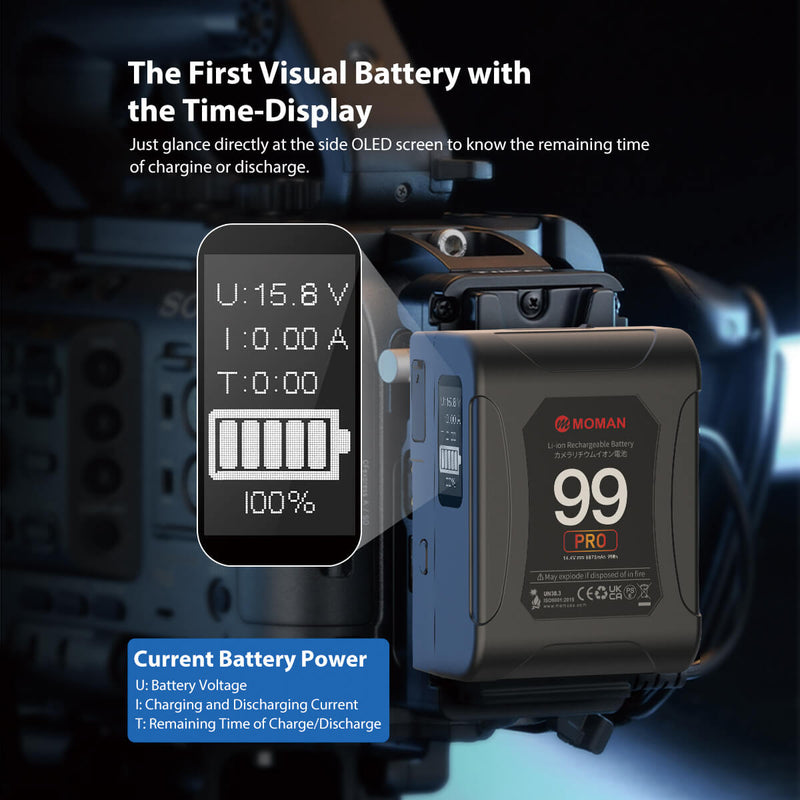 99Wh V マウント バッテリー Moman Power 99 Pro |モマン