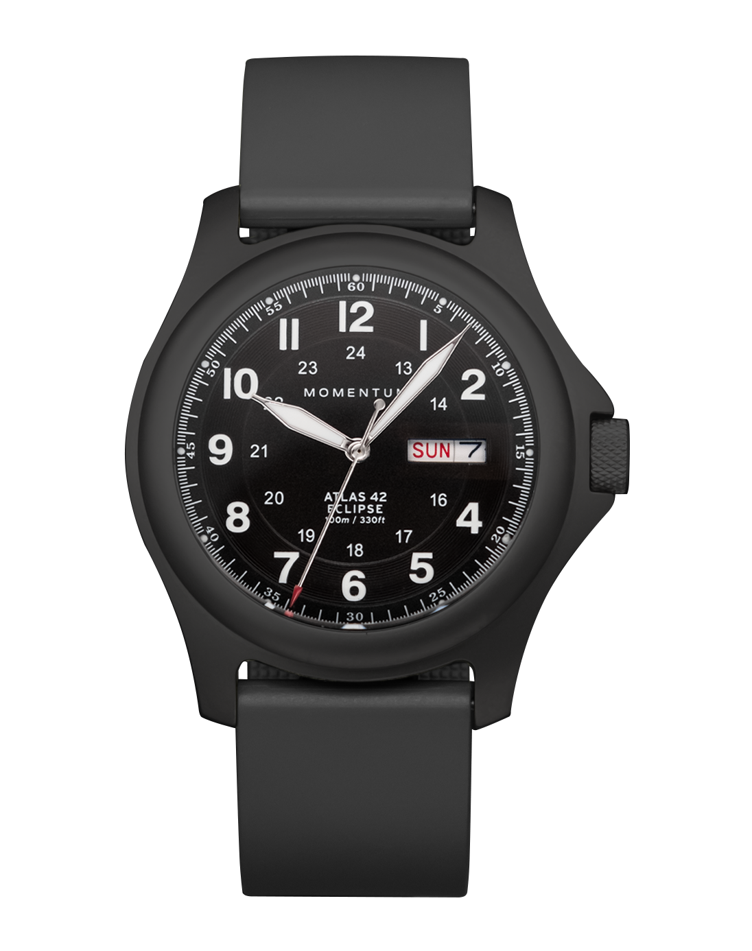 Smokejumper Eclipse 42mm | Black Titanium Solar-Powered Field Watch