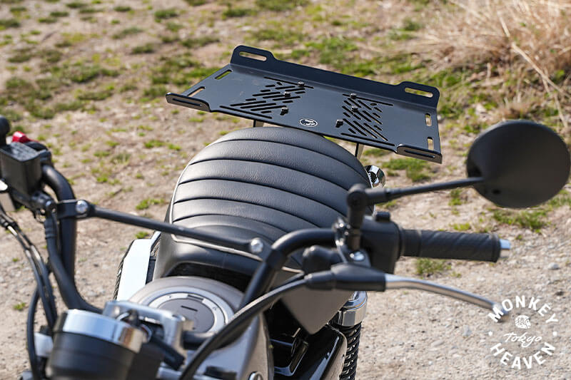 キャンプにも最適！モンキー125に15kg積載リアキャリア取り付け【R