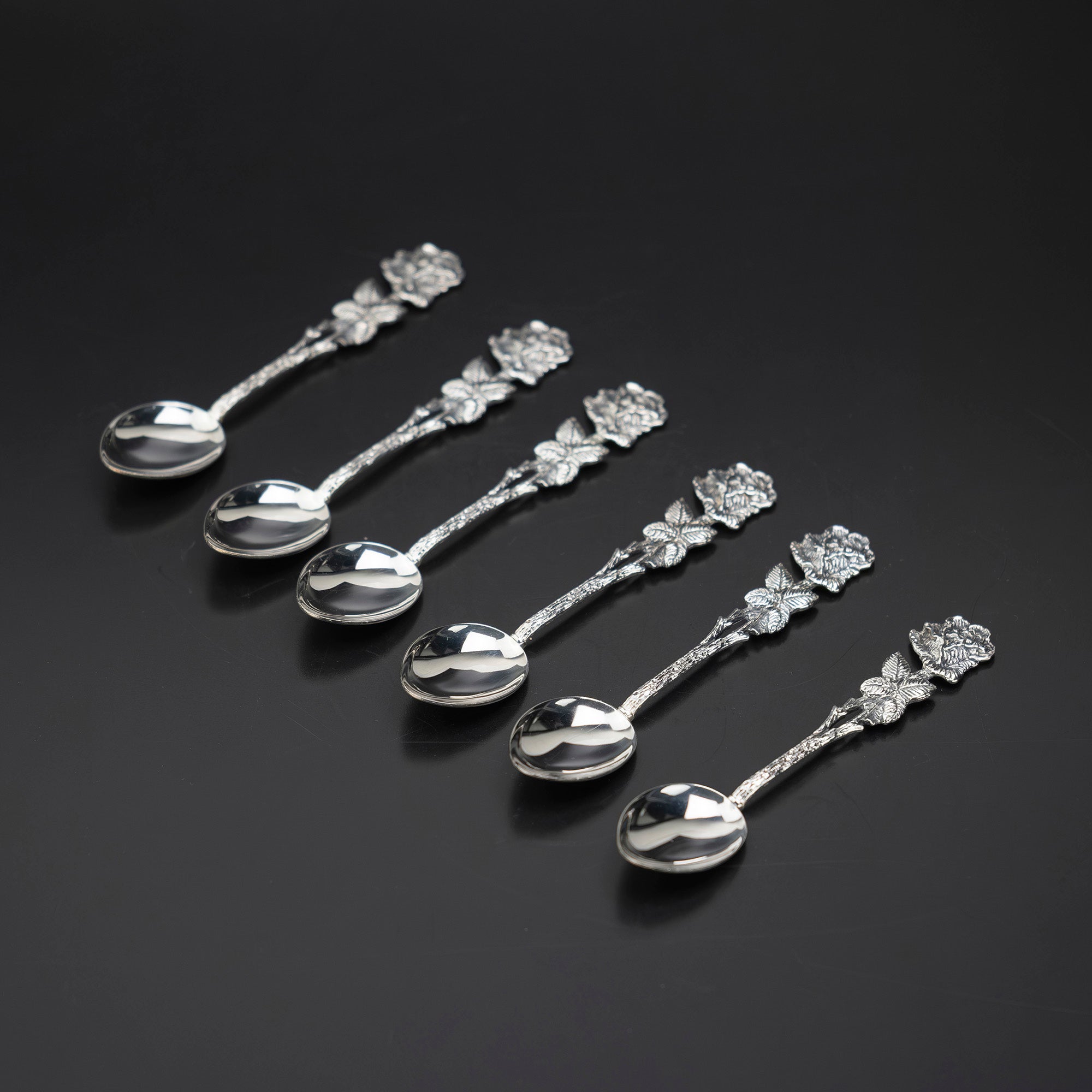 CHRISTOPH WIDMANN Hildesheimer Rose Silver 90 Spoon Set of 6