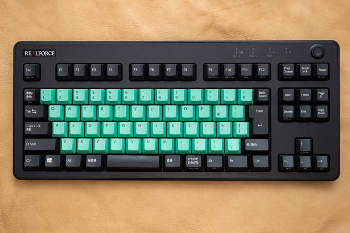 東プレREALFORCE R3用のカラーキーキャップセットを購入！気分転換に