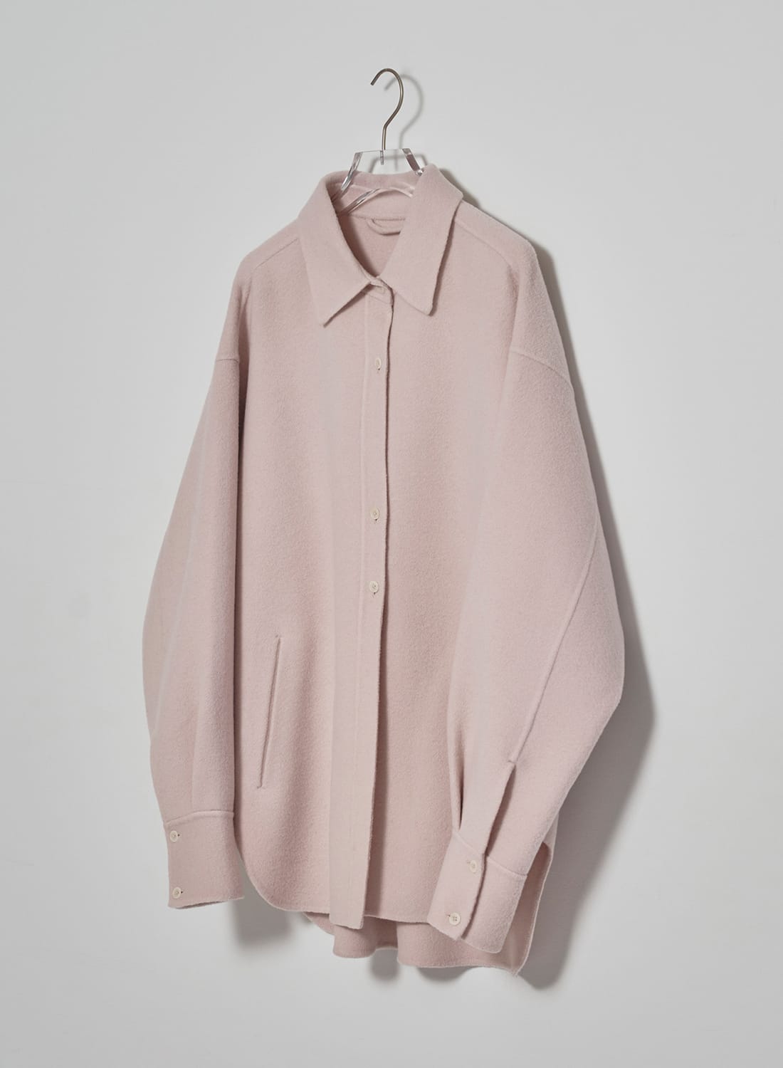 新品 TODAYFUL Wool Shirts Jacket ベビーピンク 36 WOOL SHIRTS