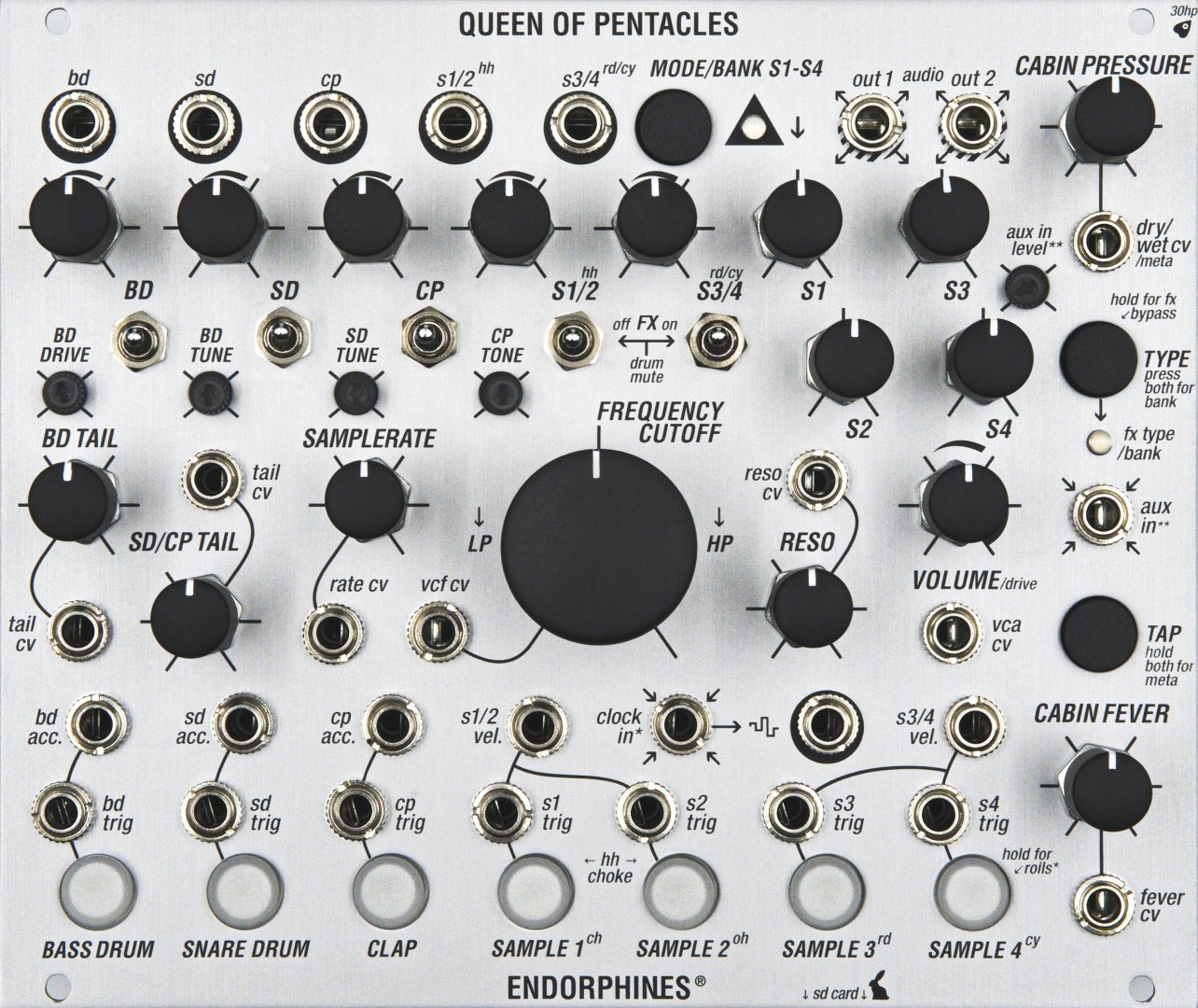 Endorphin.es Queen of Pentacles (silver) - Eurorack Module on