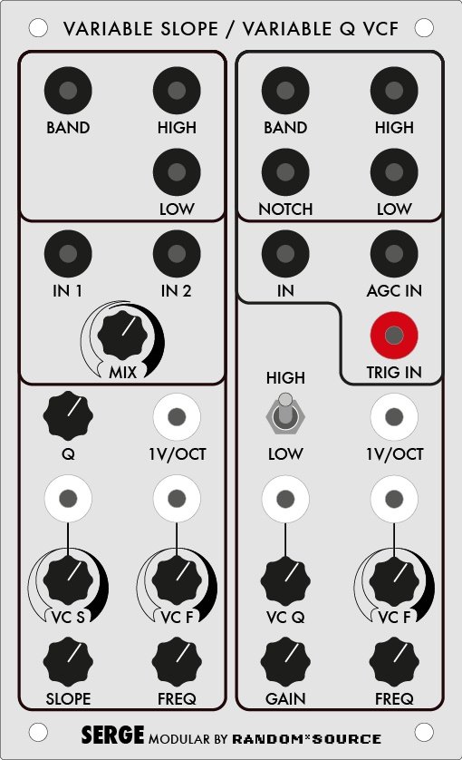 鍵盤楽器 Random Source Serge Variable Q Filter Random Source Serge