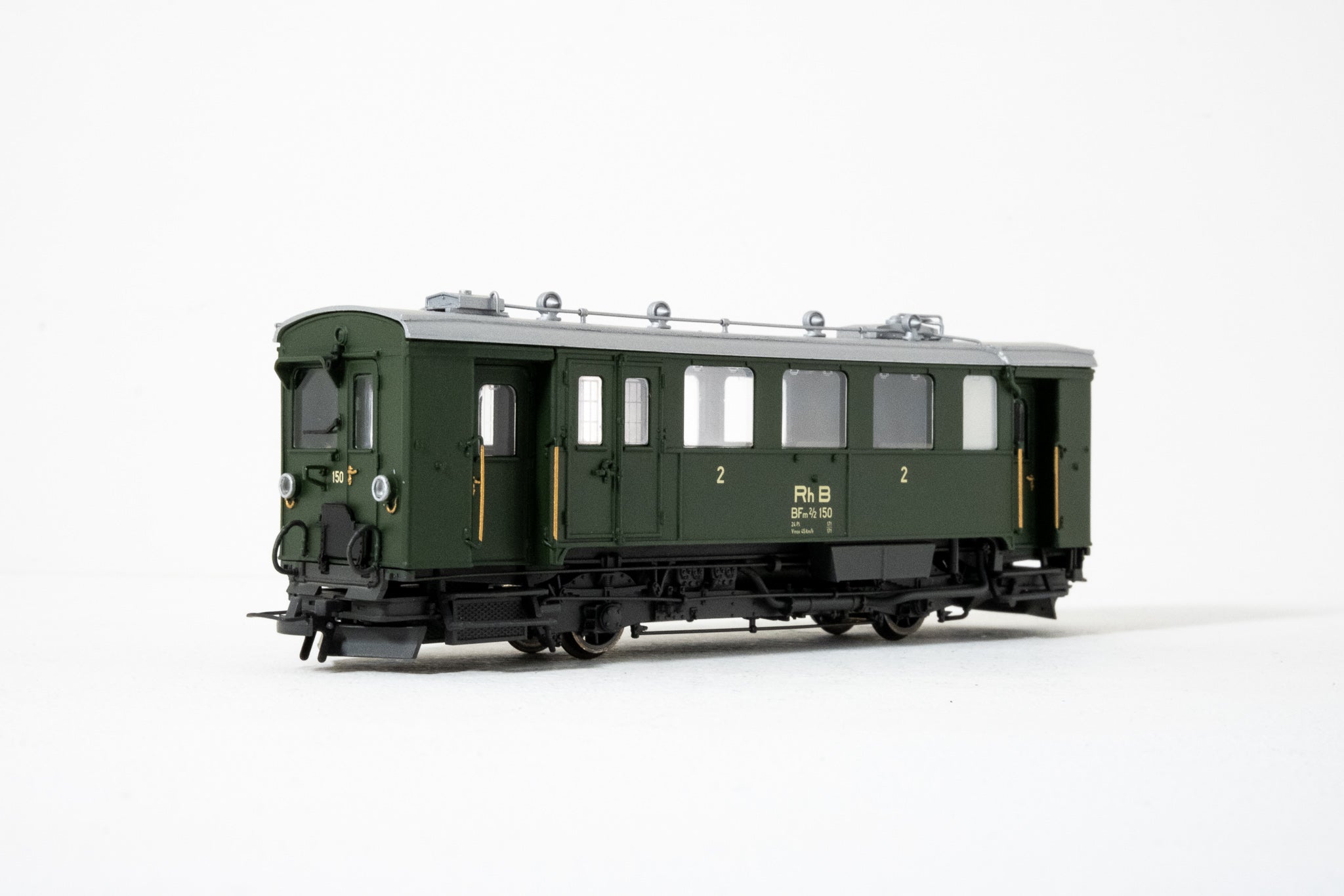 BEMO1297100 HOm RhB BFm2/2 150緑ﾒﾀﾙｺﾚｸｼｮﾝ | Modellbahn
