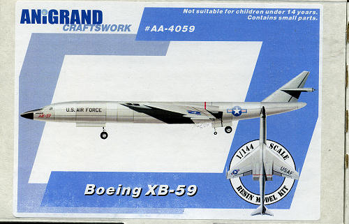 Anigrand Craftworks 1/144 XB-59, previewed by Scott Van Aken