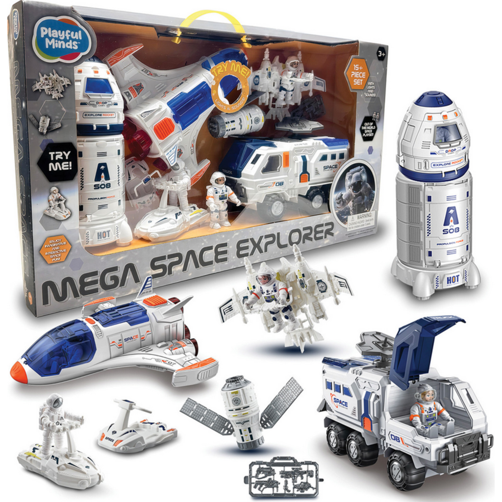 Playful Minds Mega Space Explorer Set – Modern Natural Baby