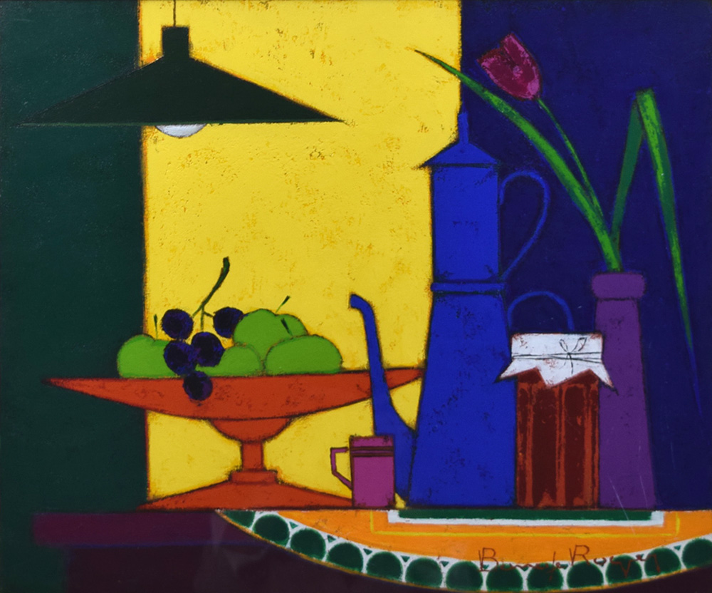 真作 ロジェ ボナフェ 農家の松と離れた納屋 4F 油彩画 真作 ロジェ