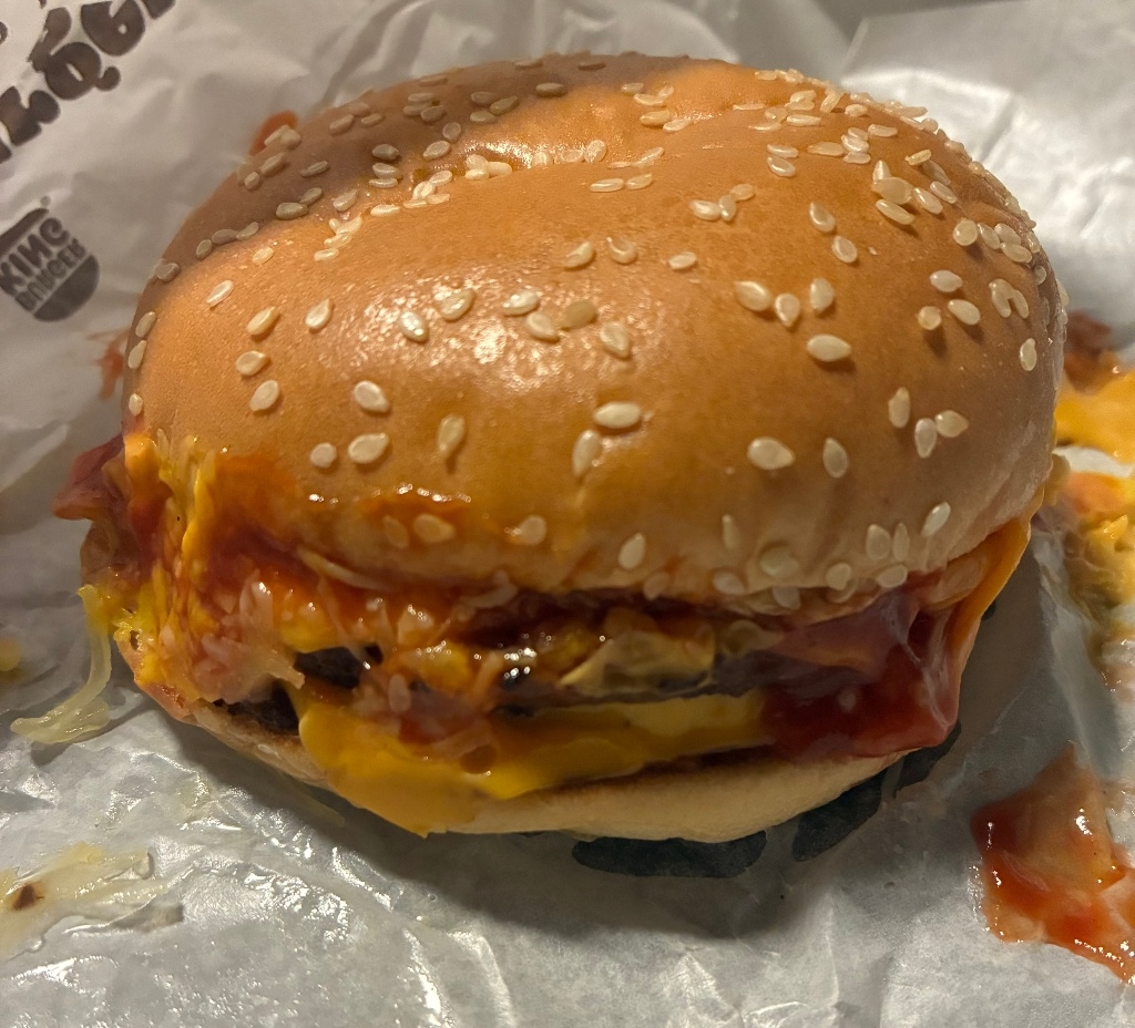 高評価】バーガーキング チーズダブルチーズバーガーの感想・クチコミ