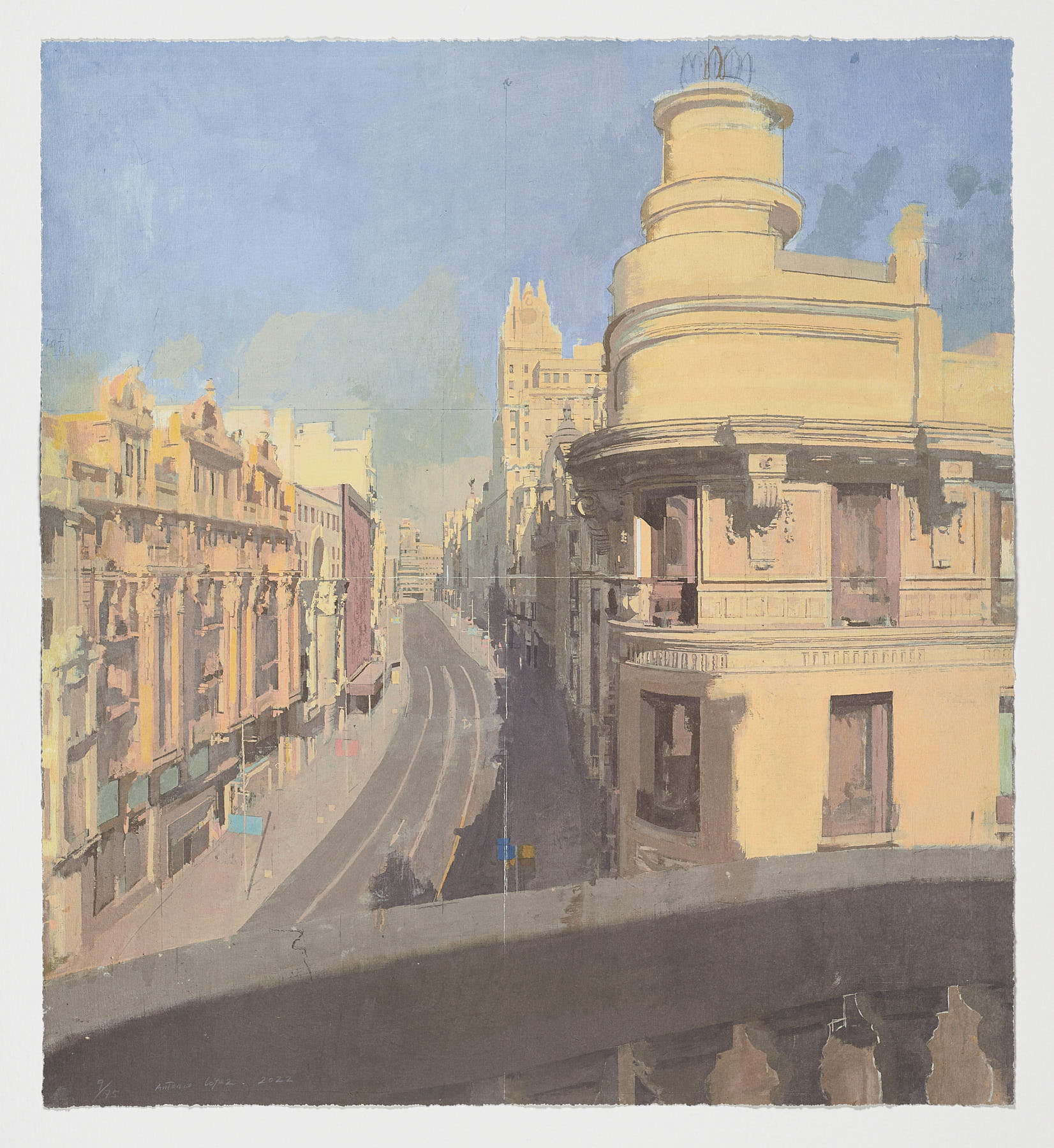 Antonio López García, Gran Vía 1 de Agosto, 2022 - Moises Valdes