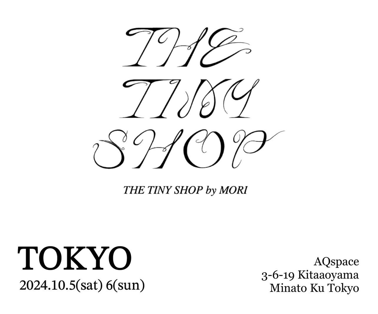 THE TINY SHOP by MORI POP UP SHOP in TOKYO | 京都河原町のUSEDを