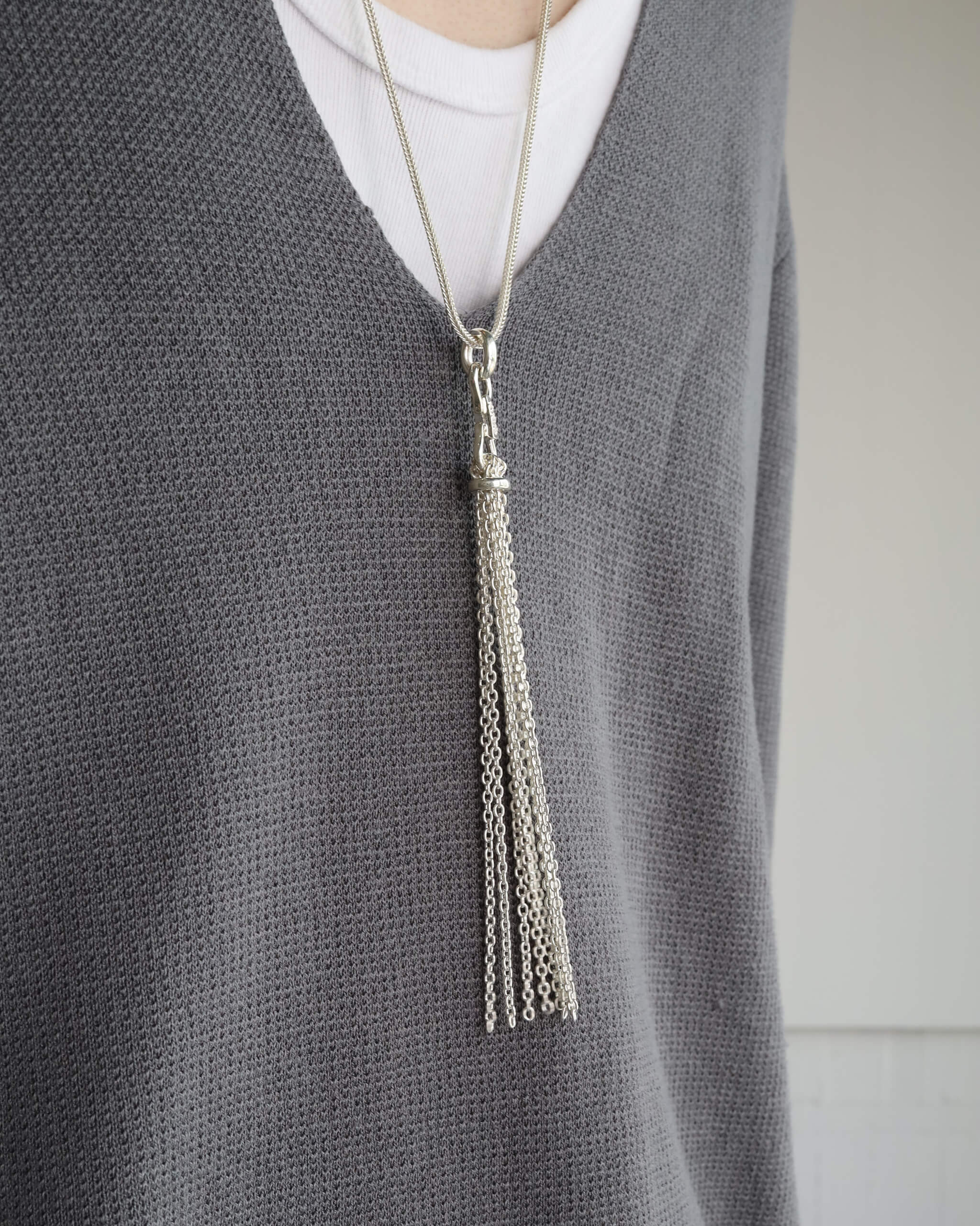 WAKAN SILVER SMITH Tassel necklace (M) [C-037] -MORLS-