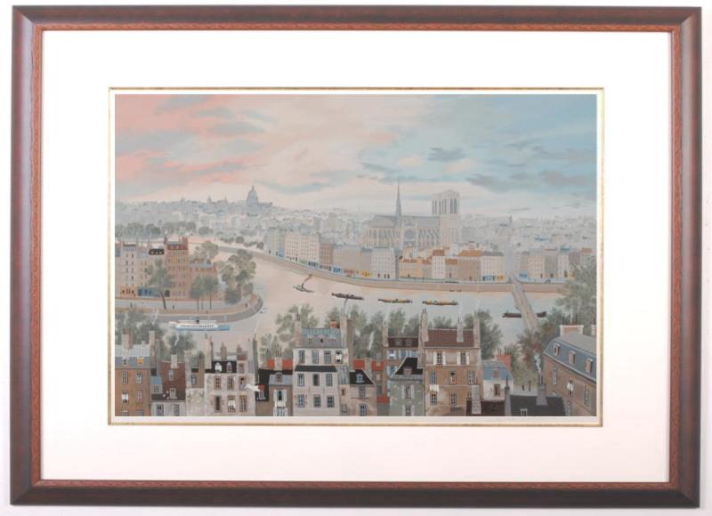 インテリアの絵画をシルクスクリーンの版画で制作したミッシェル