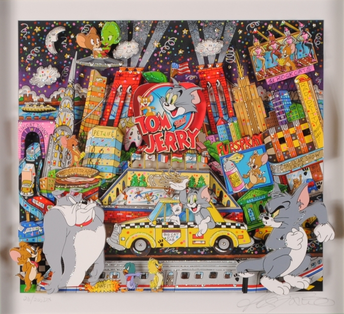 ポップアートの絵をシルクスクリーンの版画で制作したチャールズ