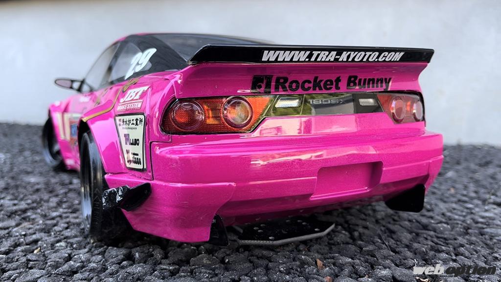 このクオリティはもはや実車!?」パンデムV3仕様180SXのラジコンボディ