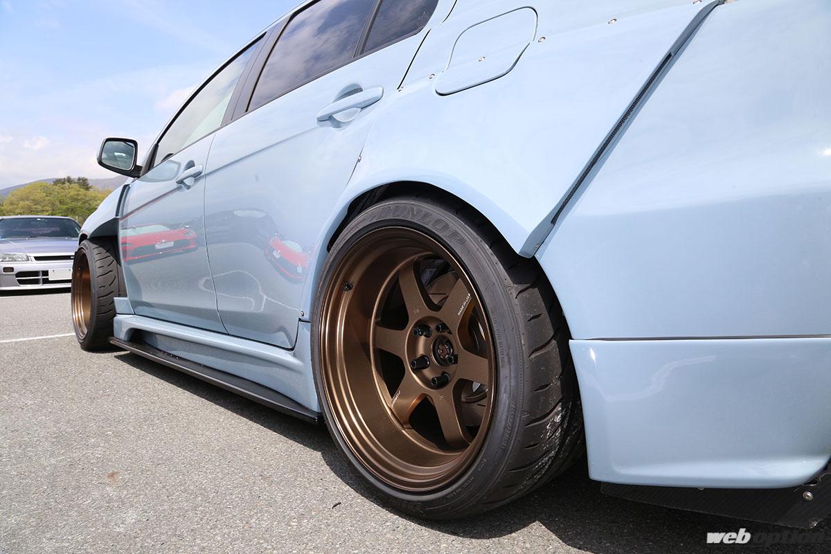 超個性派ランエボX、見参！」海外製ワイドボディキットをさらにワイド