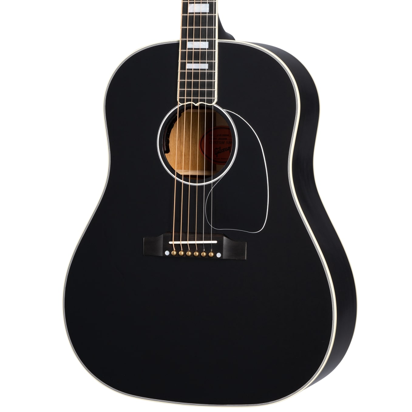 Gibson J-45 Custom - Ebony – Motor City Guitar